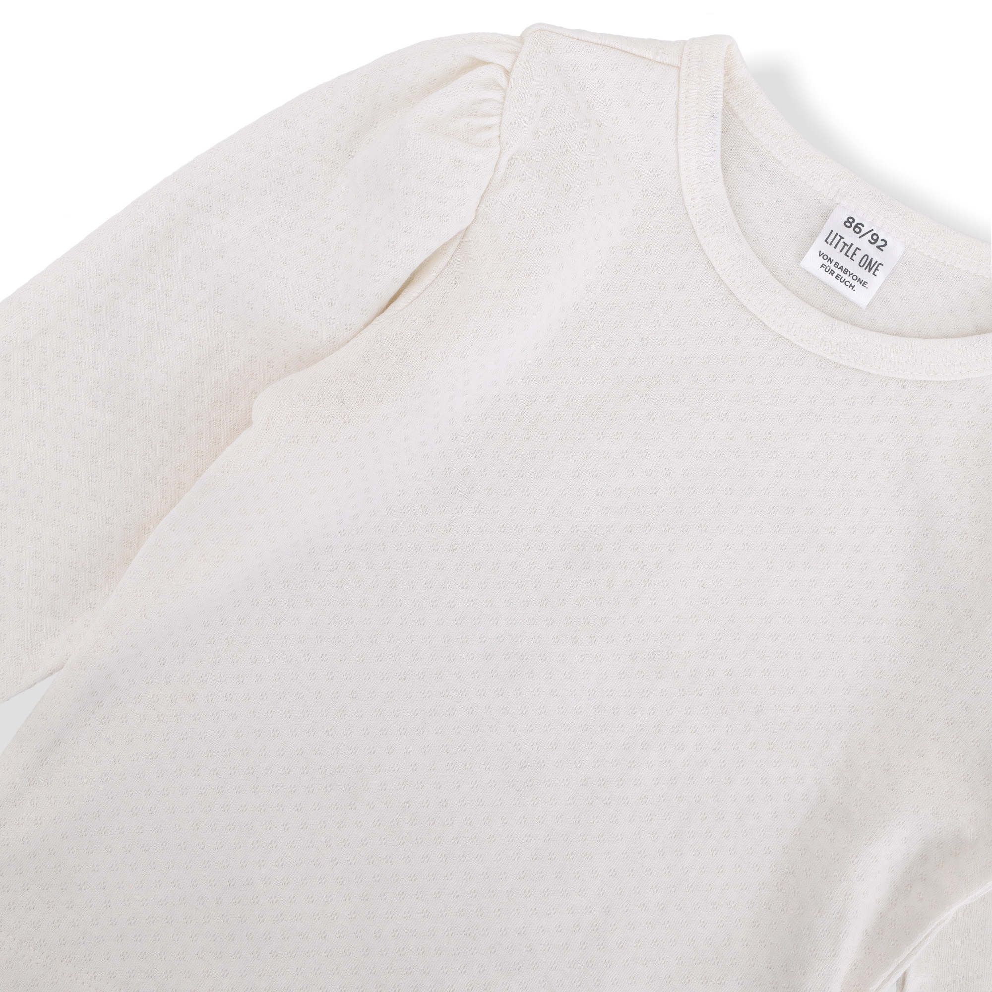 Langarmshirts, LITTLE ONE, Weiß – Besonderheit: aus 100% Bio-Baumwolle