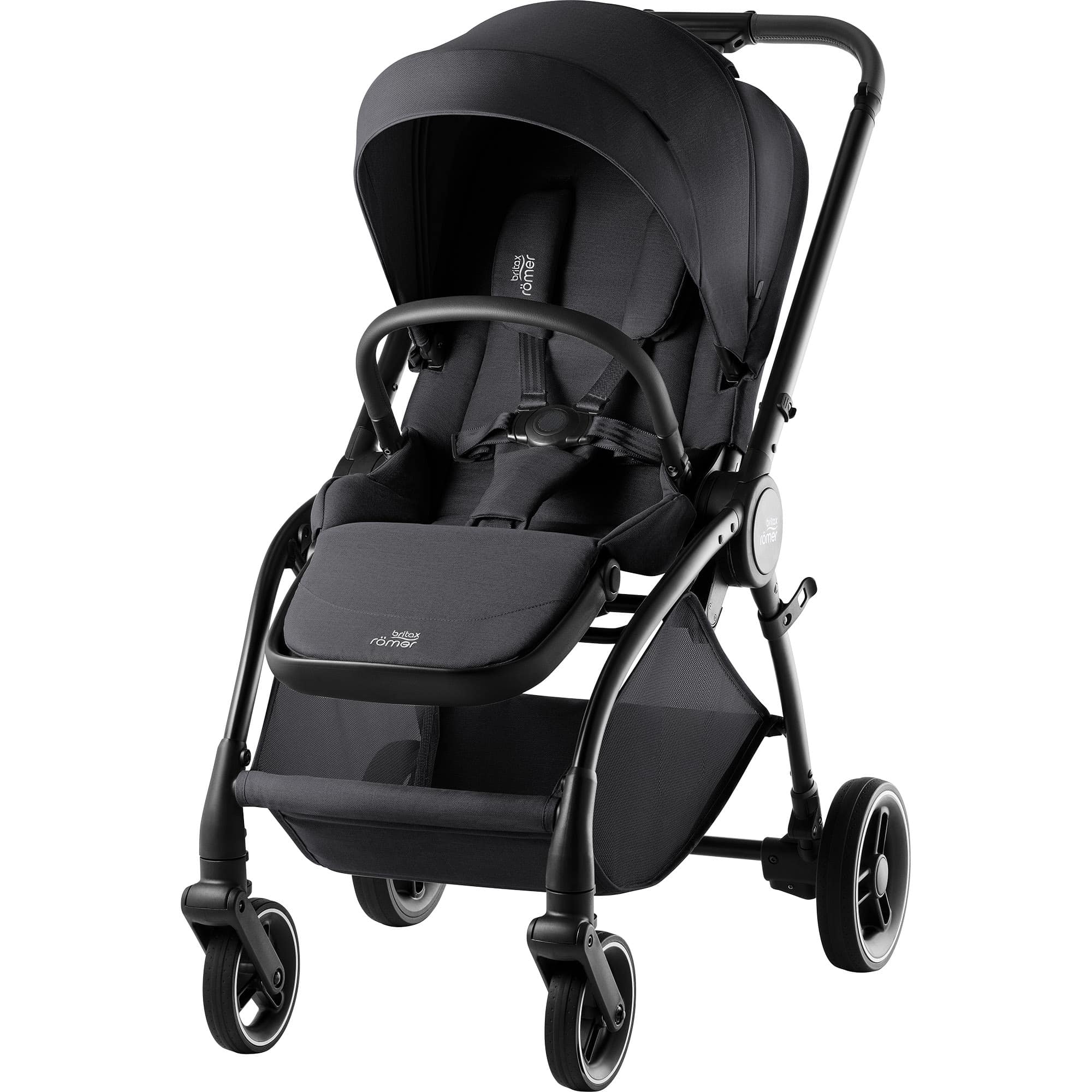 Britax Diamond, Schwarz – Besonderheit: Sitzeinheit mit flacher Liegeposition und verstellbarer Fußstütze
