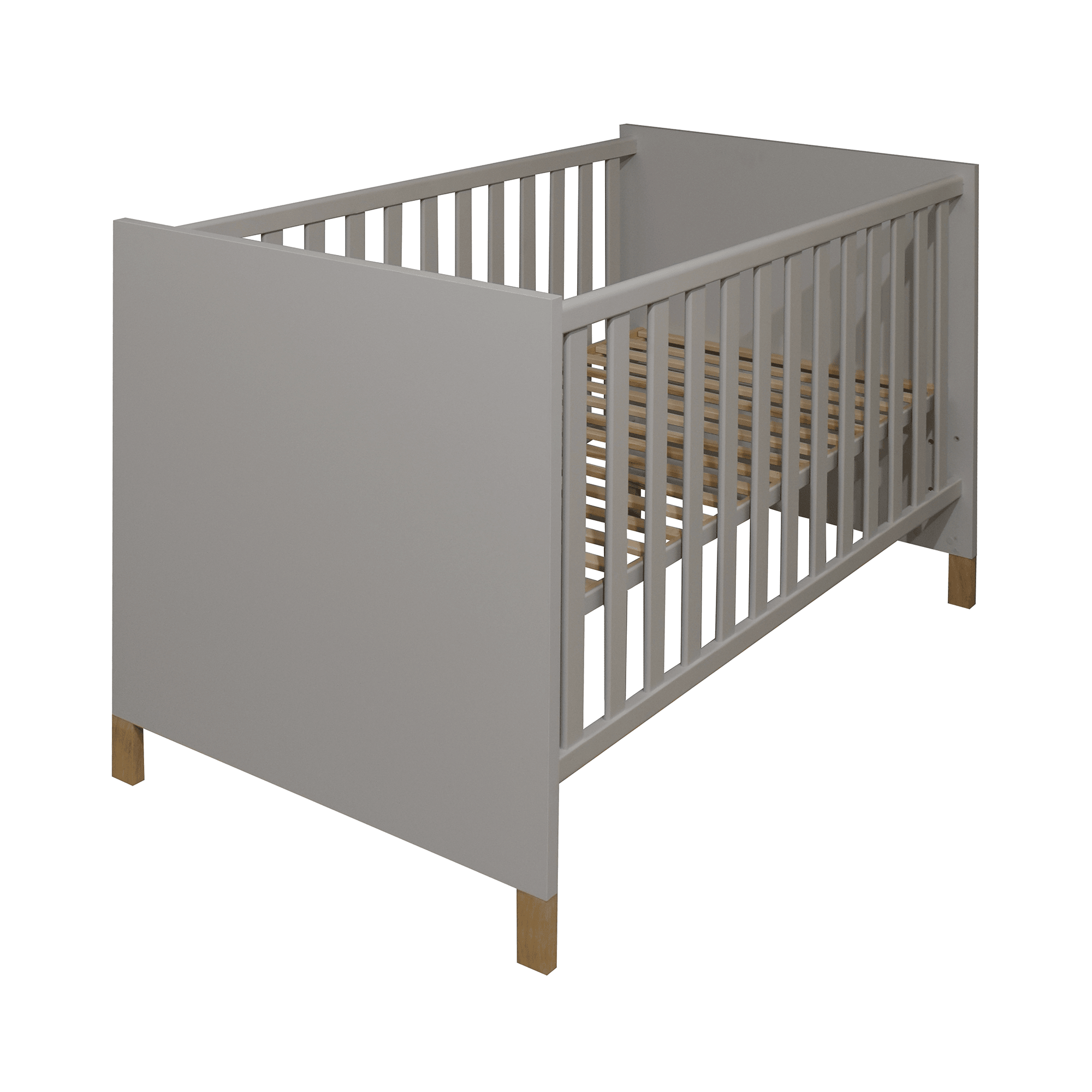 Babyzimmer Sets, Mäusbacher, Grau – Besonderheit: Set bestehend aus einem Kinderbett und einer breiten Wickelkommode