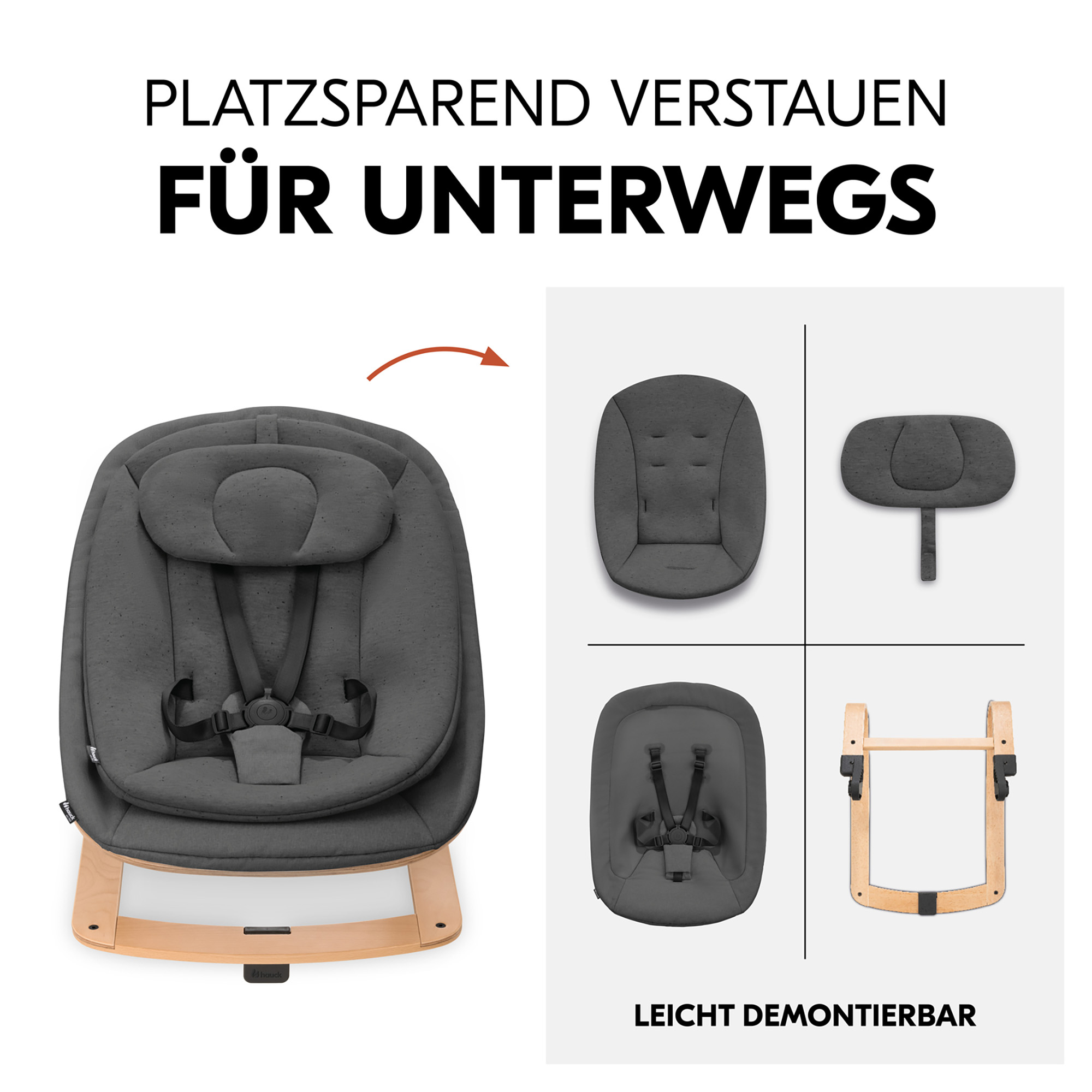 Hochstuhl Zubehör, hauck, Grau – Produktansicht