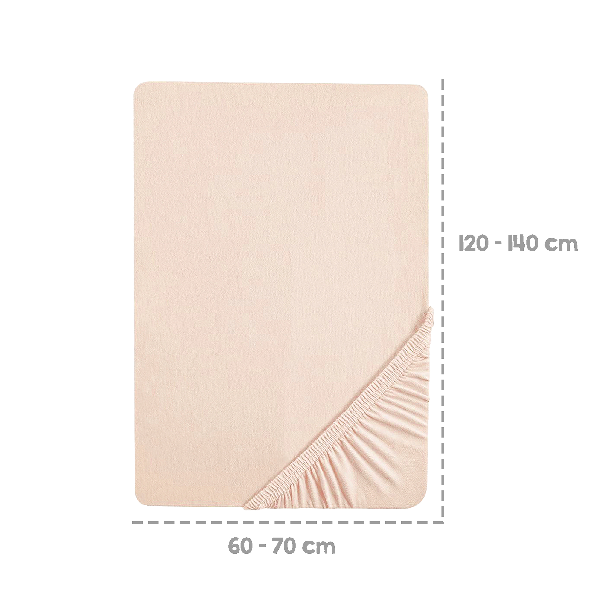 Spannbettlaken, roba, Beige – Produktansicht