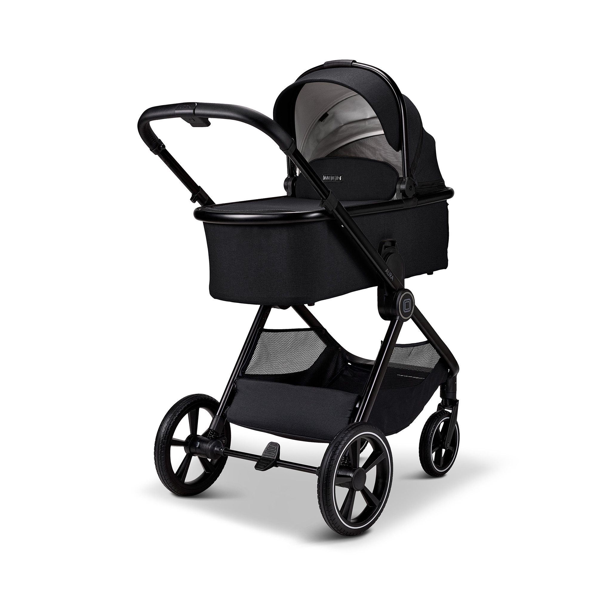 Kinderwagen Komplettsets, MOON, Schwarz – Produktansicht
