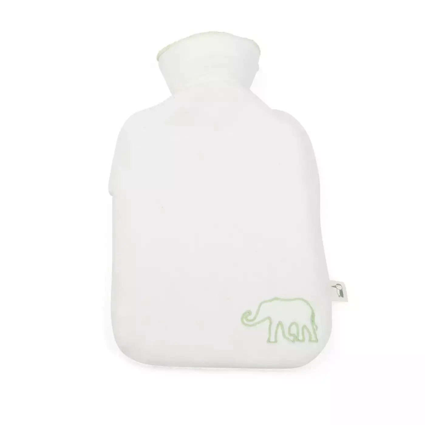 Naturkautschuk-Wärmflasche mit Bio-Bezug GRÜNSPECHT Weiß 2000576070207 1