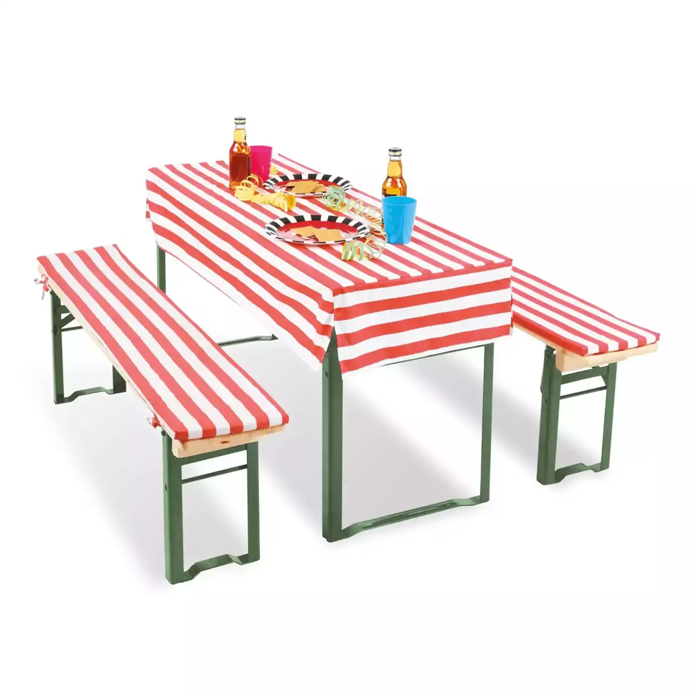 Tischdecke für Sitzgruppe Sepp Pinolino Weiß Rot 2000565110808 1