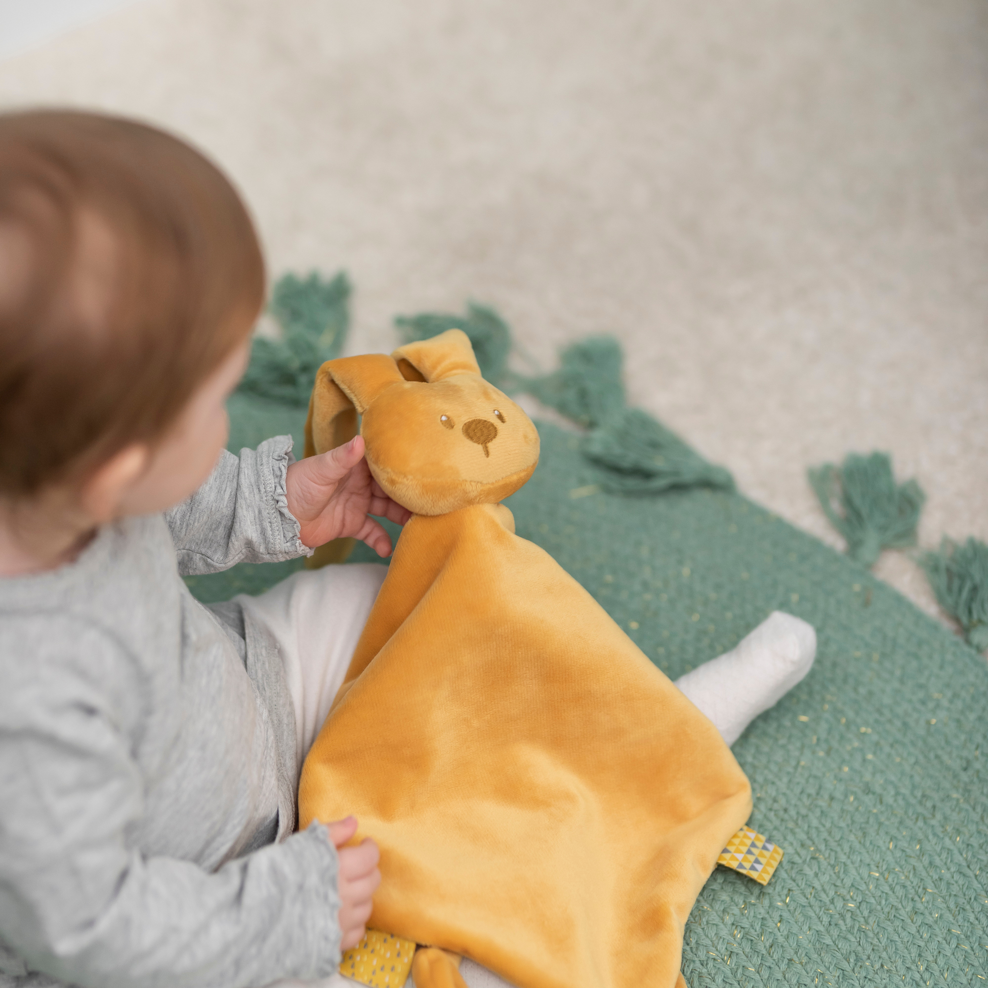 Schmusetücher, Nattou, Gelb – Produktansicht