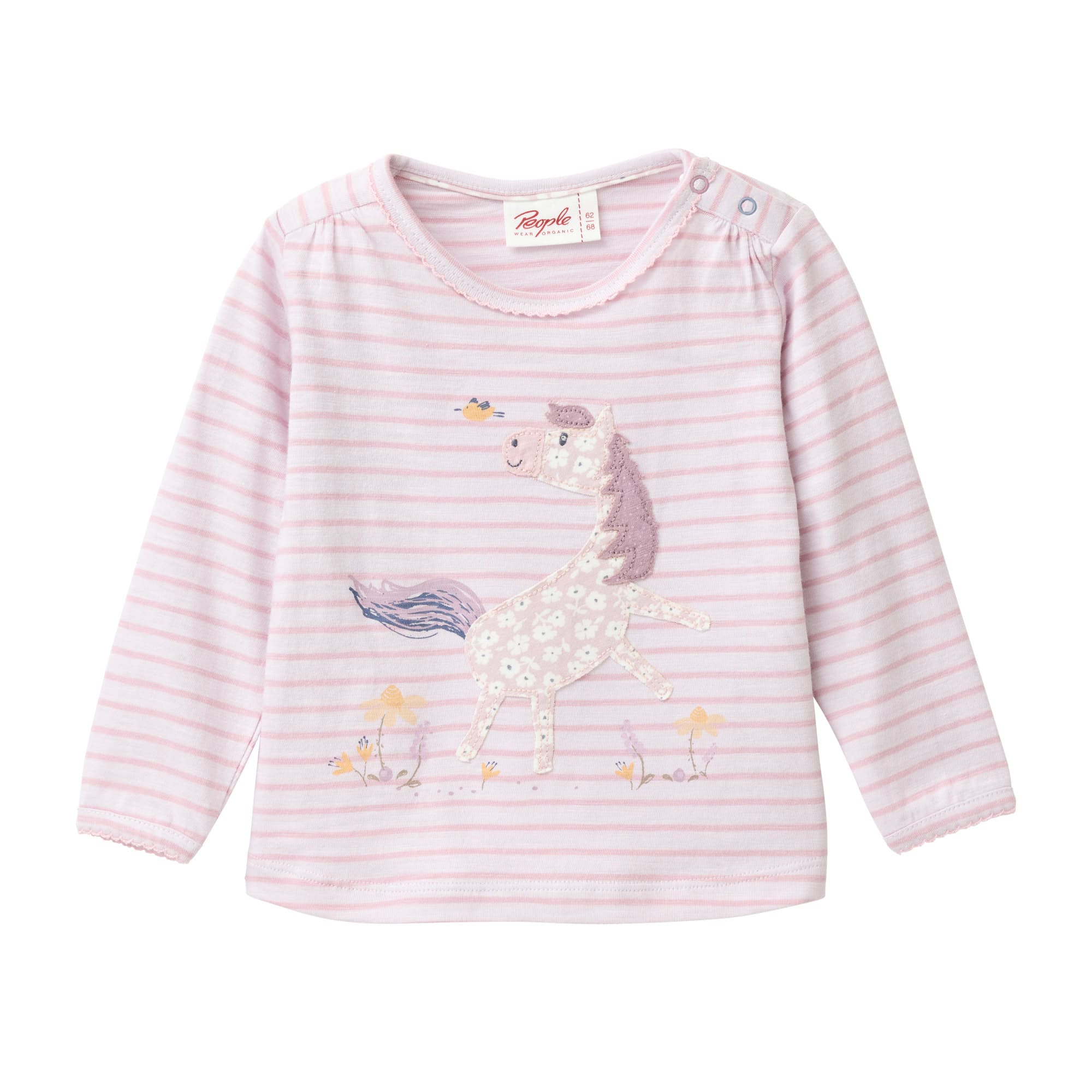 Langarmshirts, People Wear Organic, Lila – Produktansicht