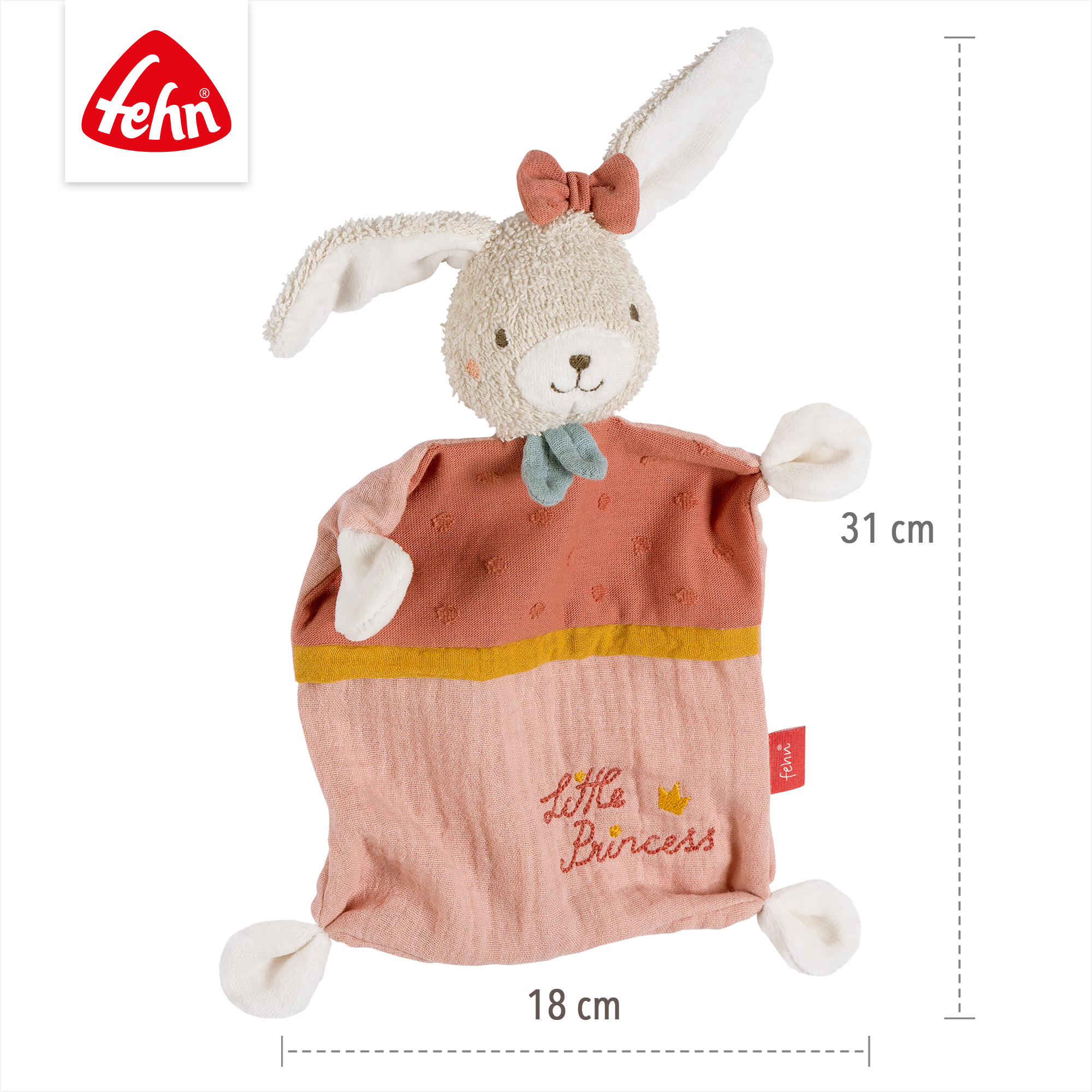 Schmusetücher, fehn, Pink – Produktansicht