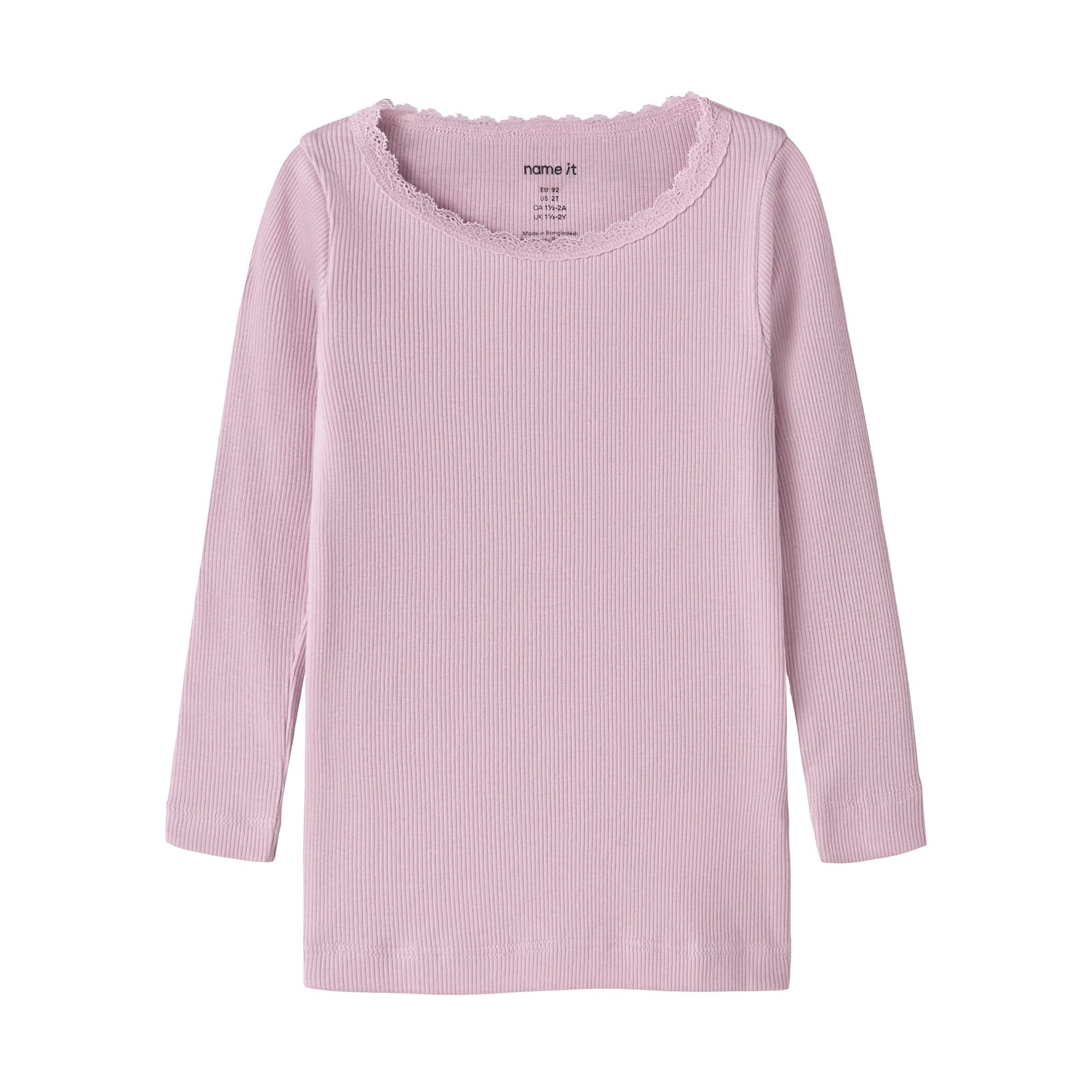 Langarmshirts, name it, Pink – Besonderheit: aus 57% Baumwolle