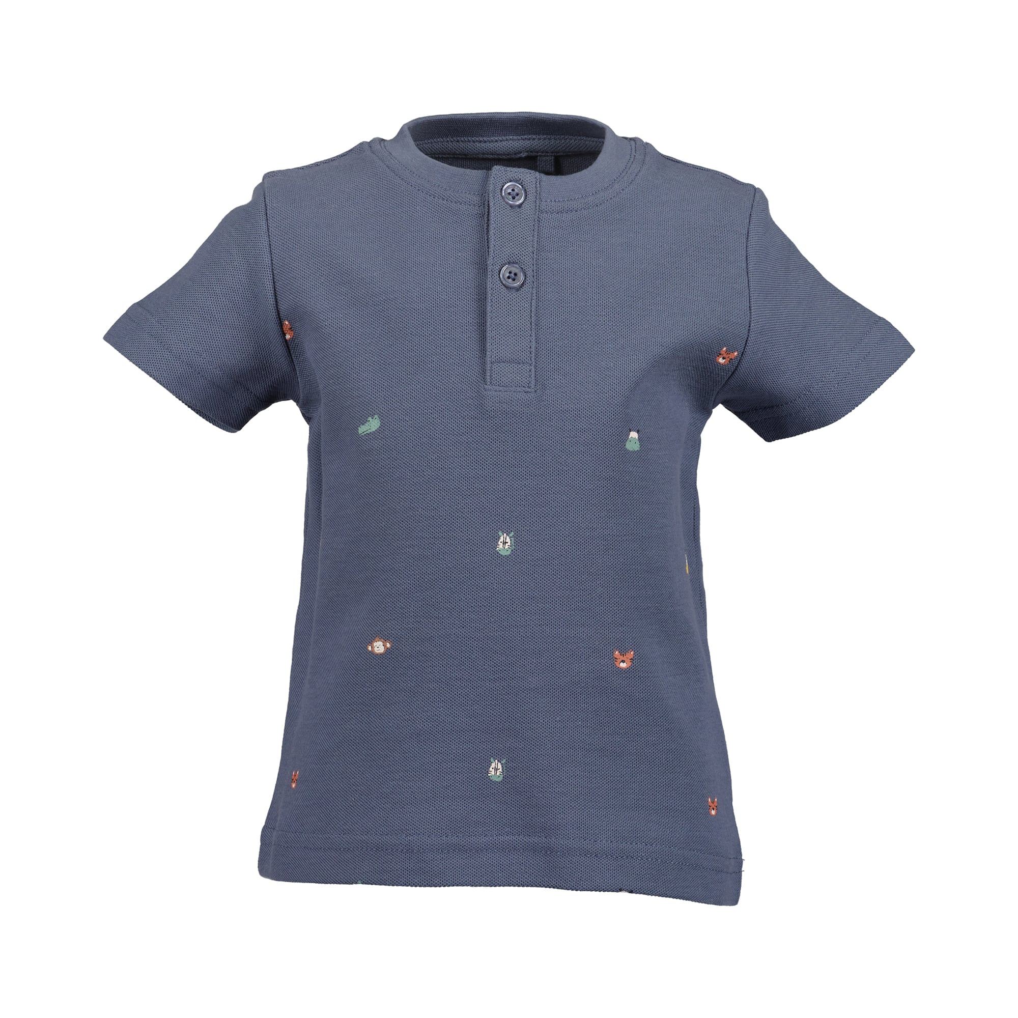 Kurzarmshirts, blue seven, Blau – Besonderheit: aus 100% Baumwolle