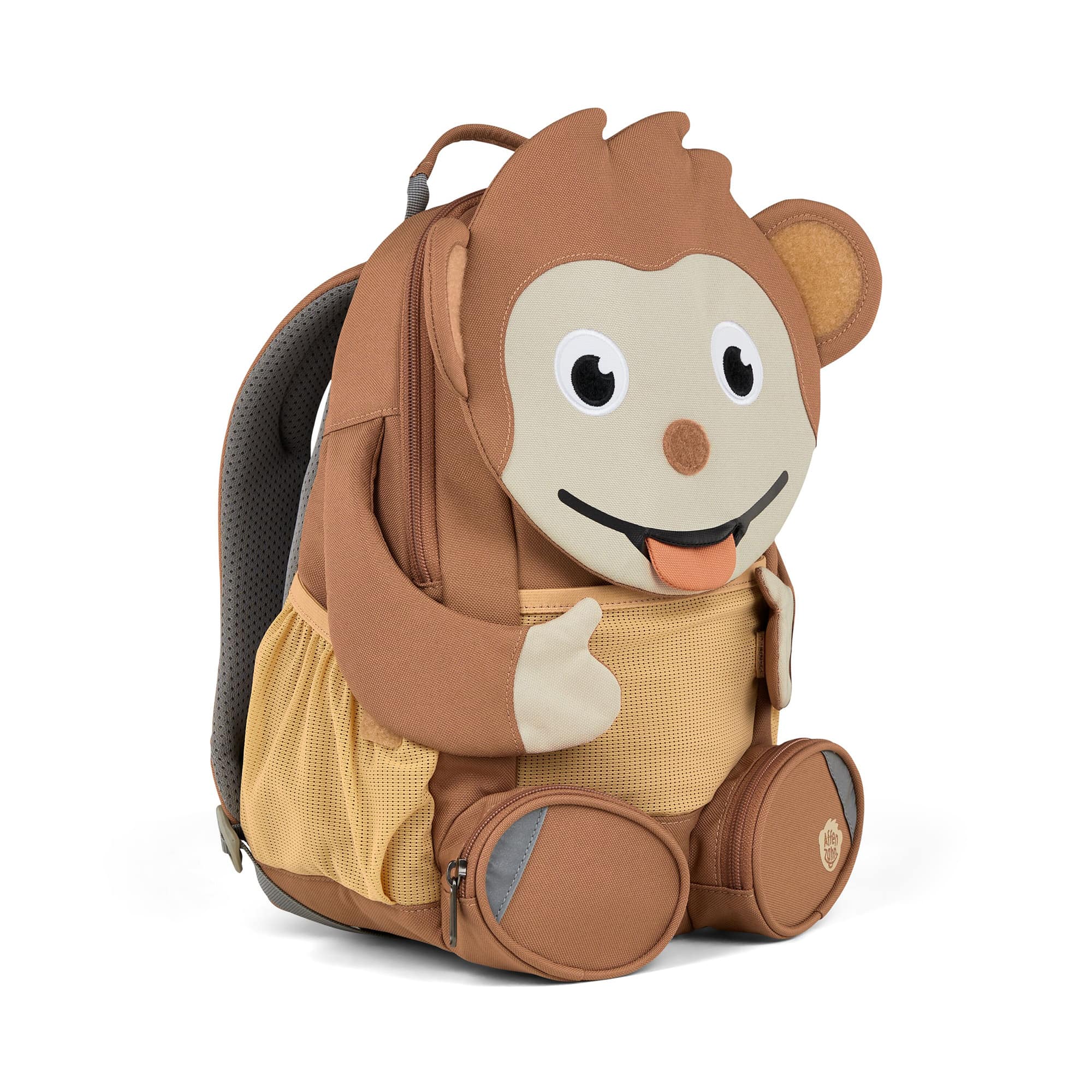 Kinderrucksäcke, Affenzahn, Braun – Produktansicht