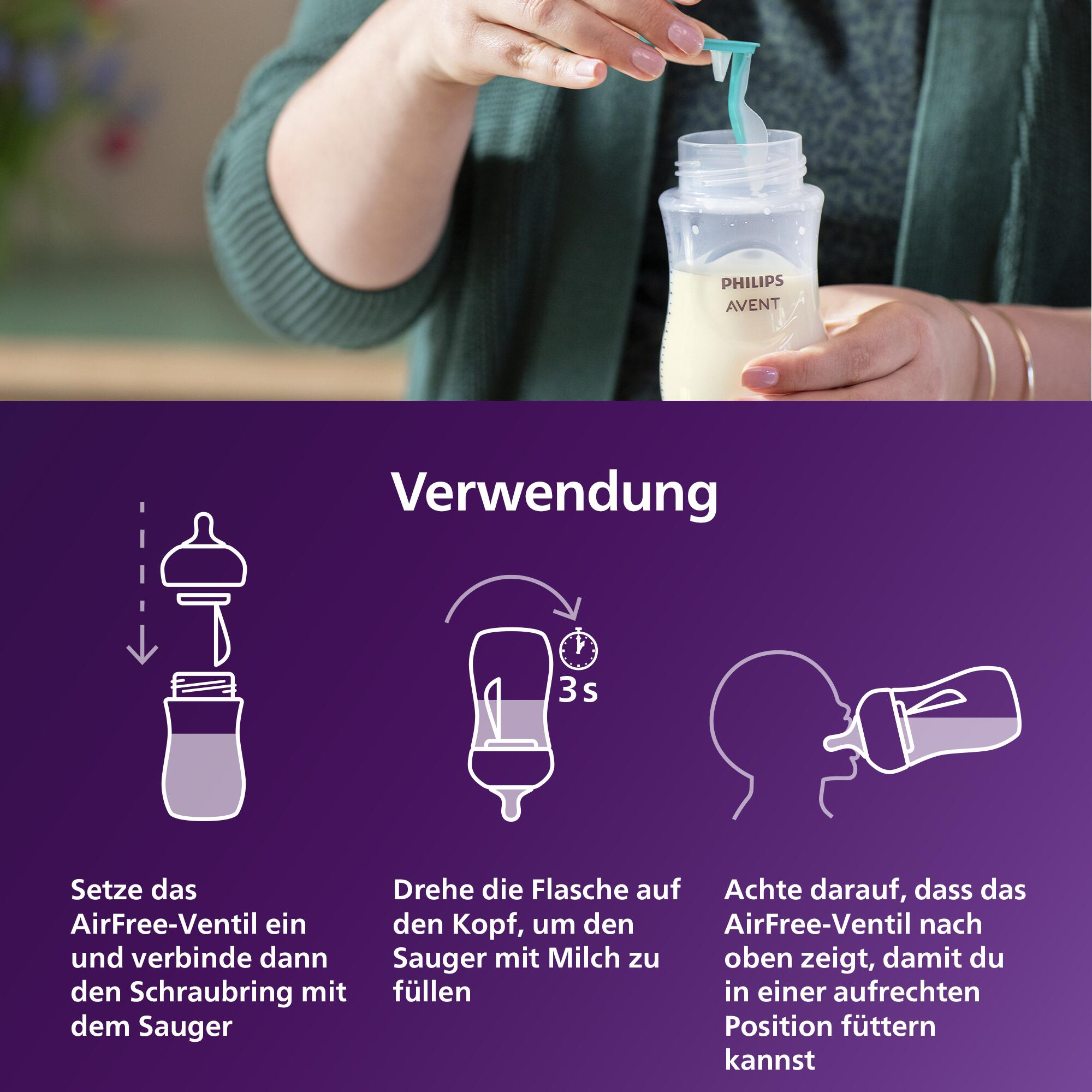 Babyfläschchen, PHILIPS AVENT, Transparent – Produktansicht