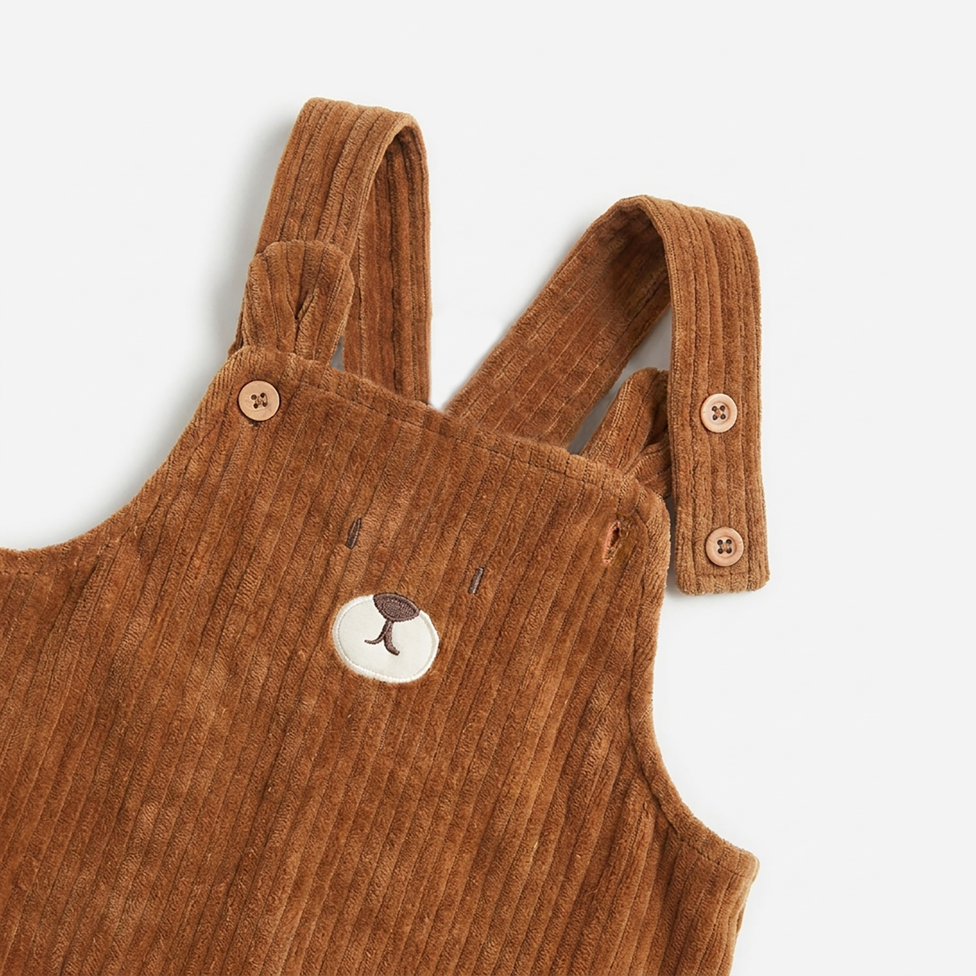 Latzhosen, LITTLE ONE, Braun – Produktansicht