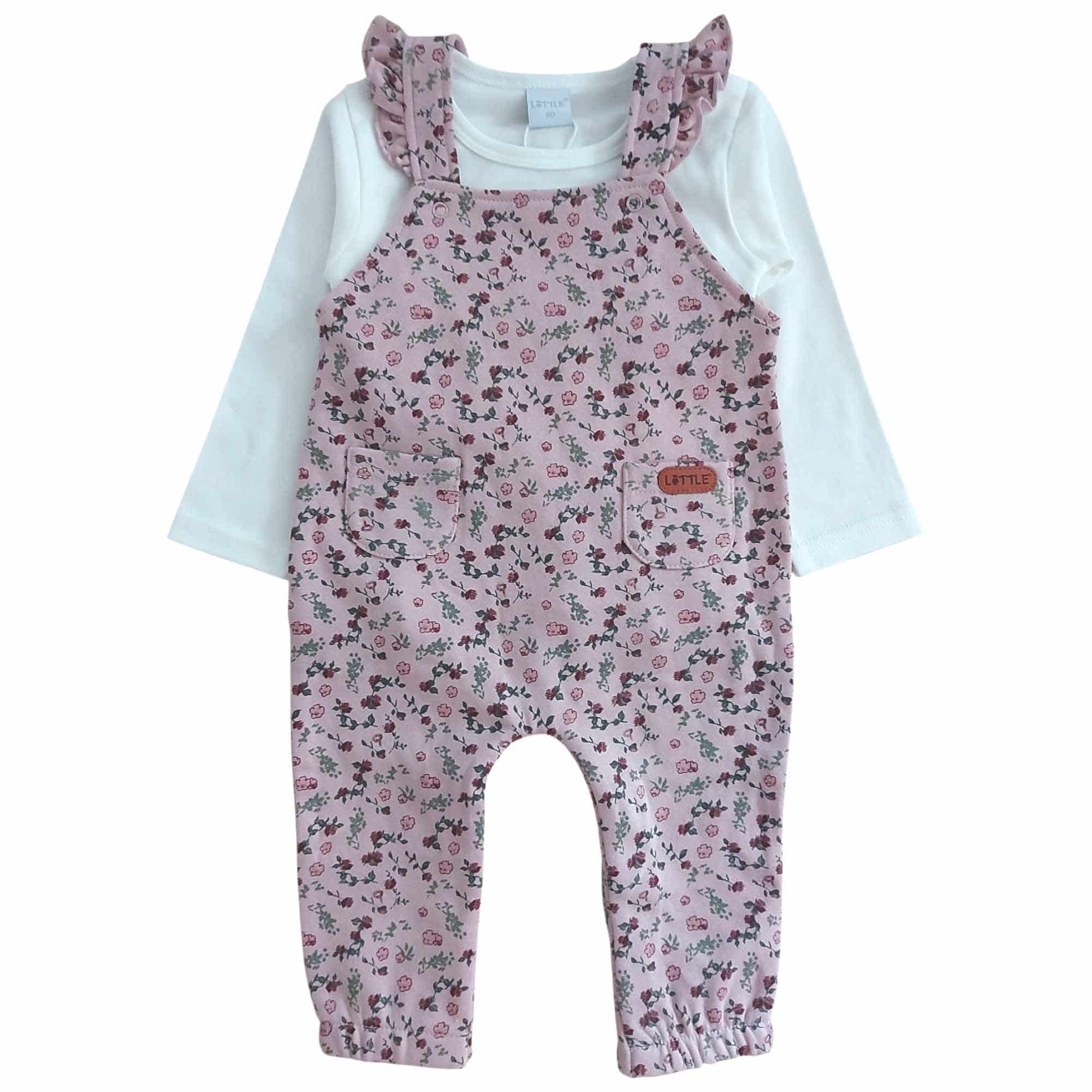 Latzhosen, LITTLE, Pink – Produktansicht