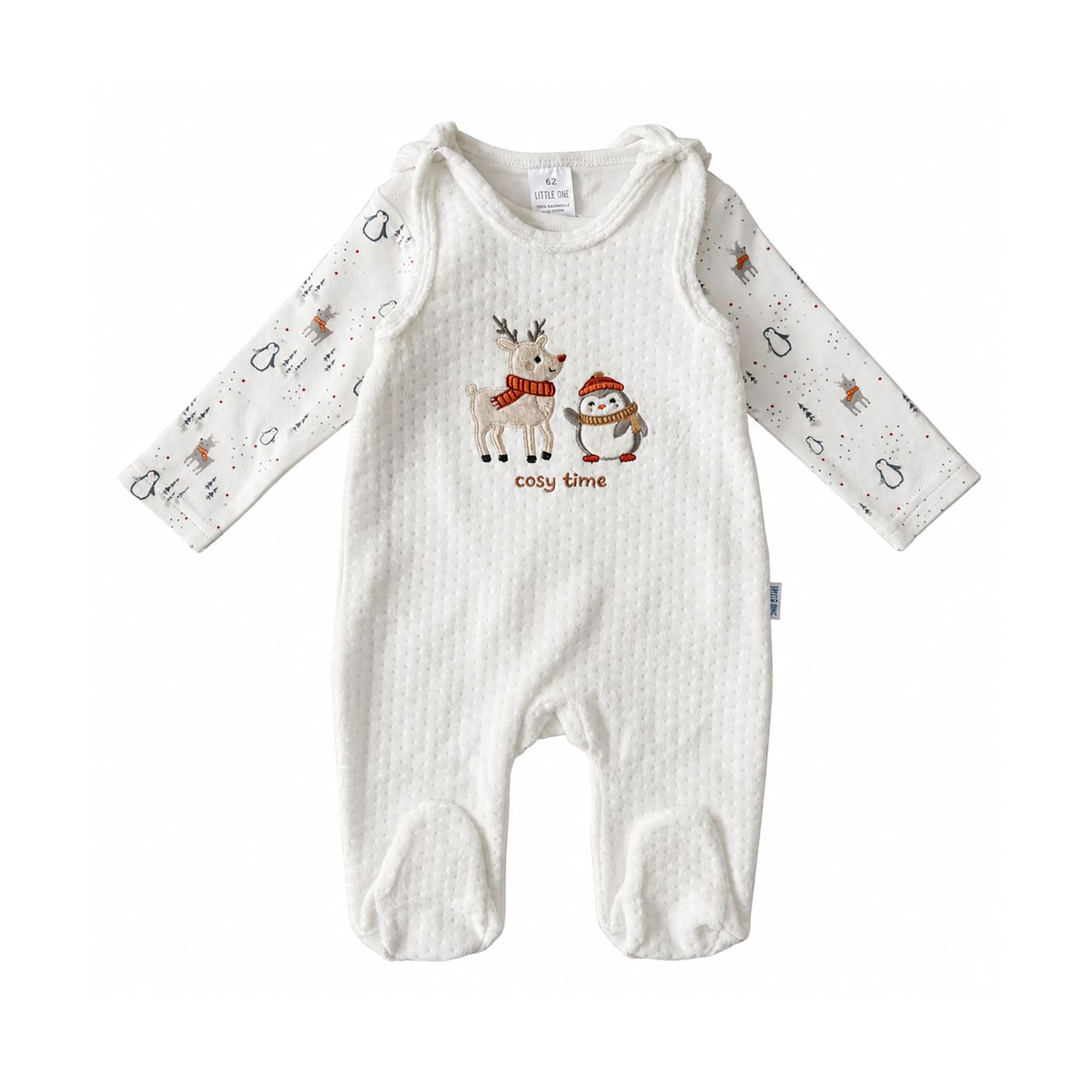 Strampler, LITTLE ONE, Weiß – Produktansicht