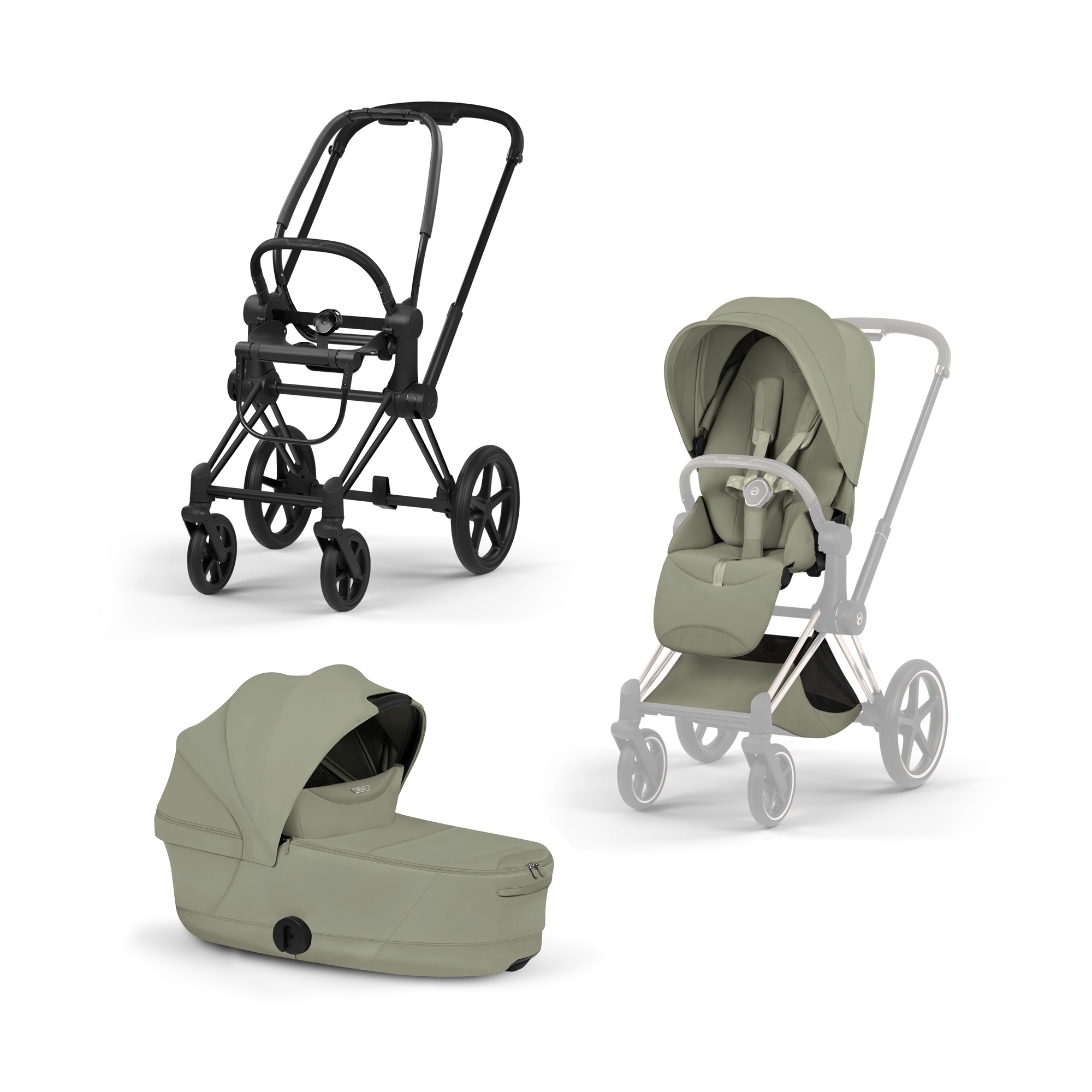 Kinderwagen Komplettsets, cybex PLATINUM, Grün – Produktansicht