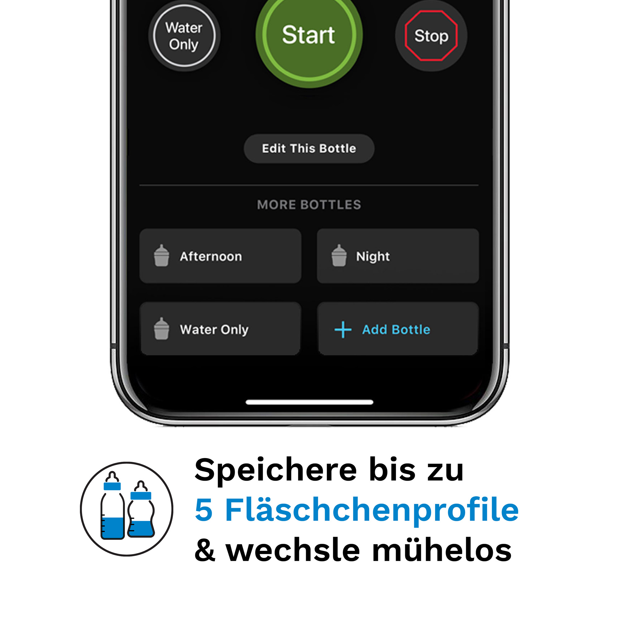 Babykostwärmer, babybrezza, Schwarz – Produktansicht