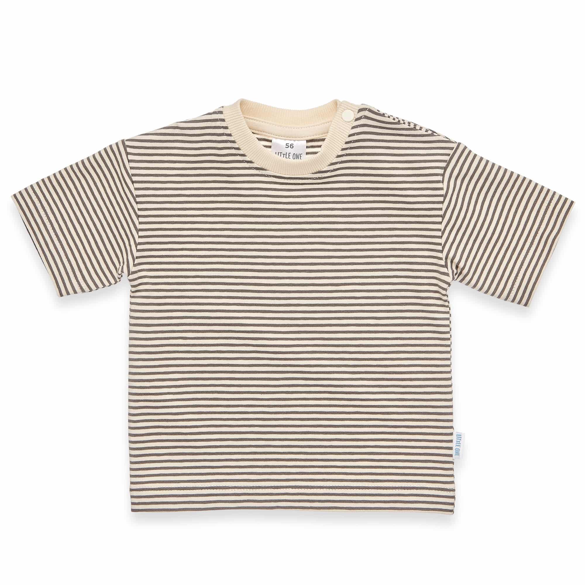 Kurzarmshirts, LITTLE ONE, Grau – Besonderheit: aus 95% Baumwolle