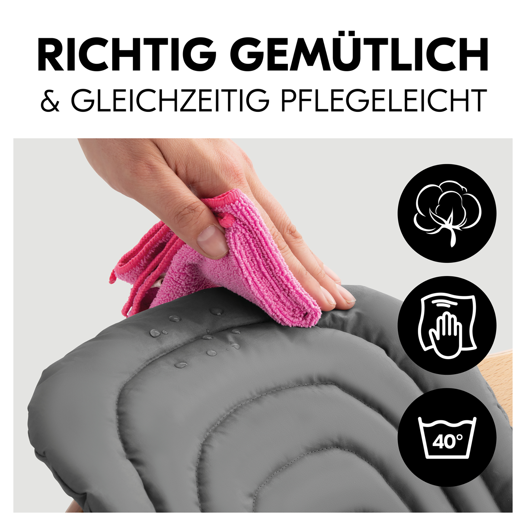 Sitzverkleinerer, hauck, Grau – Produktansicht