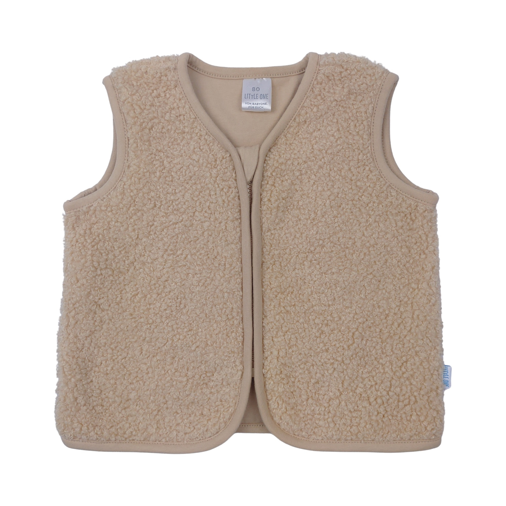 Westen, LITTLE ONE, Beige – Besonderheit: Reißverschluss mit Kinnschutz