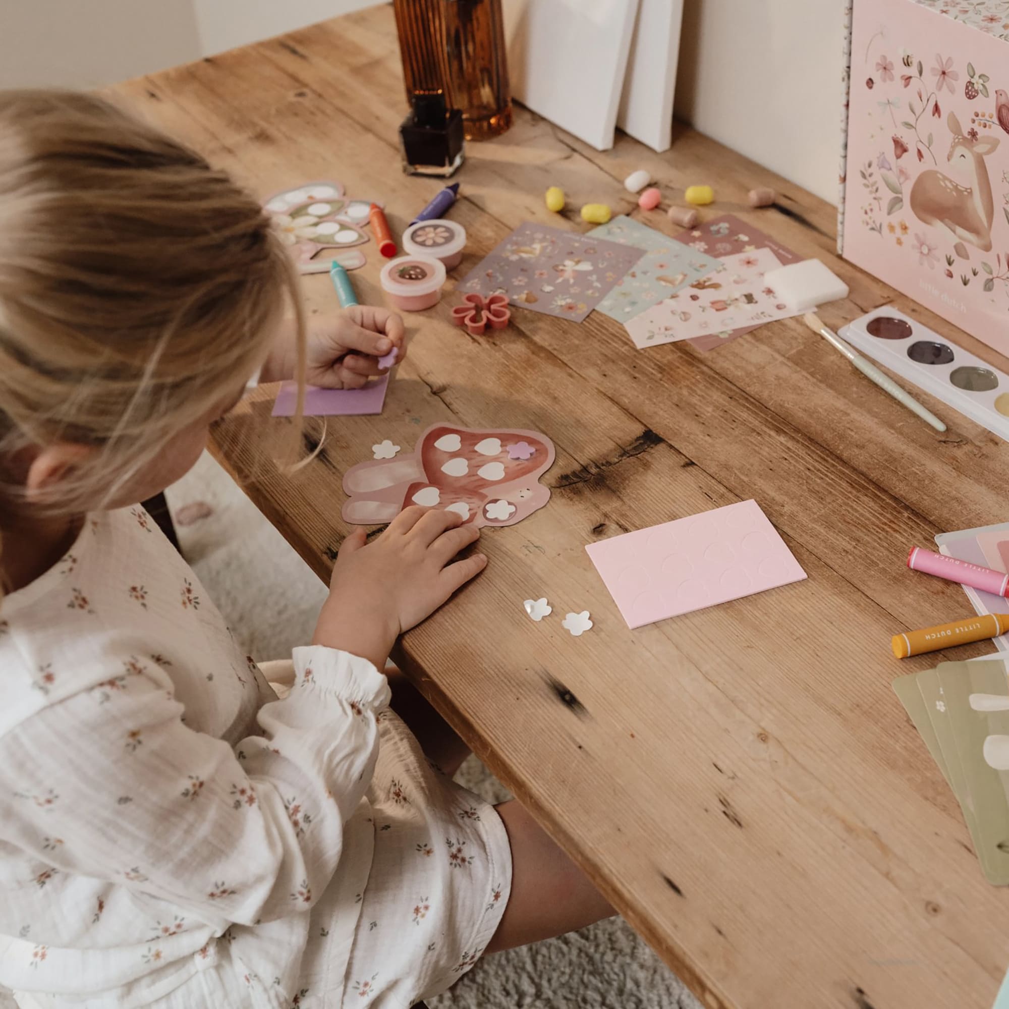 Malen & Kneten, LITTLE DUTCH, Pink – Produktansicht