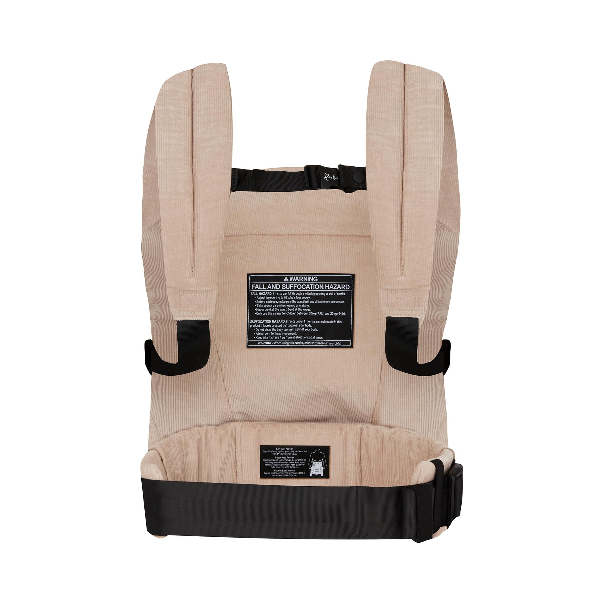 Fullbuckle Tragen, Rookie, Grau – Besonderheit: Fullbuckle Bauch- & Rückentrage