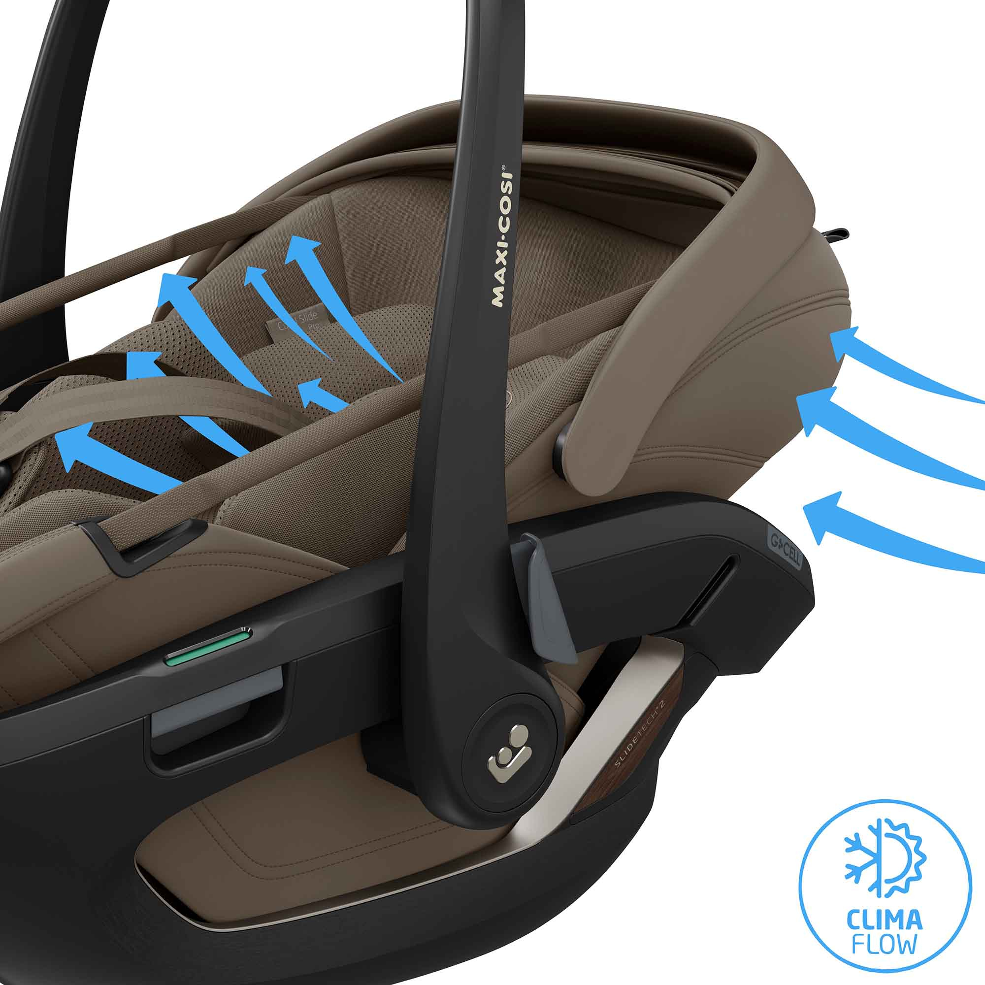 Babyschalen 0-13 kg, Gruppe 0+, MAXI-COSI Premium, Beige – Produktansicht