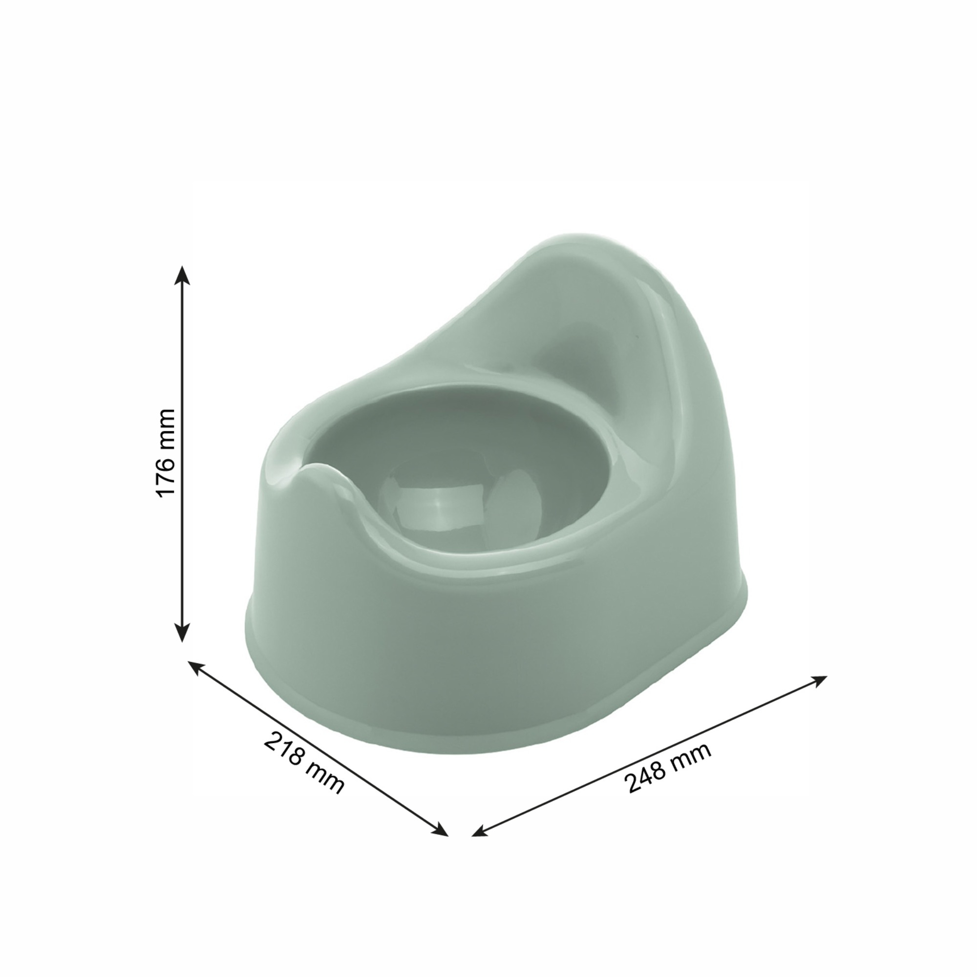 Töpfchen, rotho Babydesign, Grün – Produktansicht