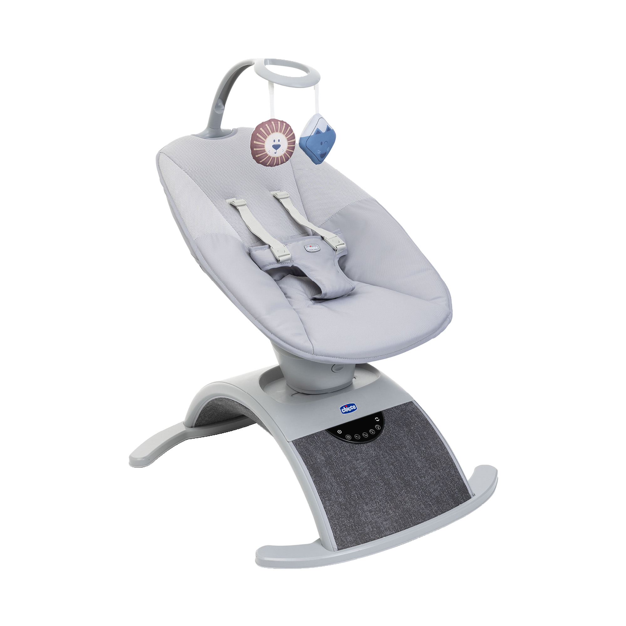 Produkte, chicco, Grau – Besonderheit: mit 8 verschiedenen schwingenden und wippenden Bewegungen und 5 Geschwindigkeiten