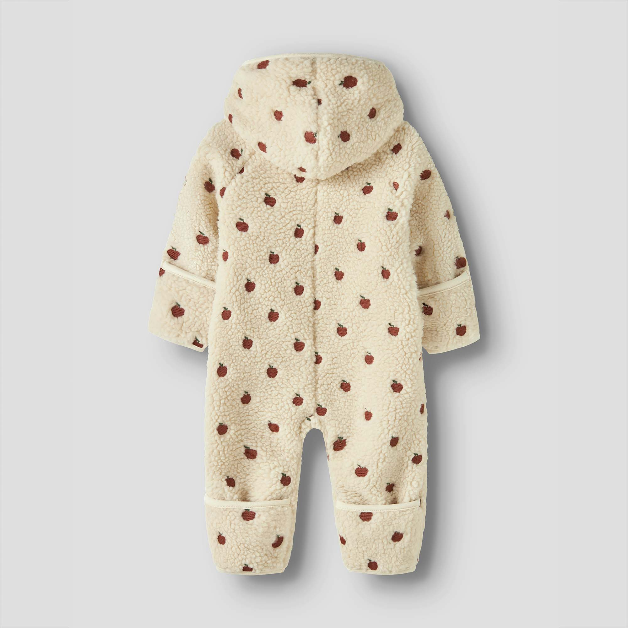 Fleece Overalls, Lil' Atelier, Beige – Besonderheit: Futter aus 100% Baumwolle