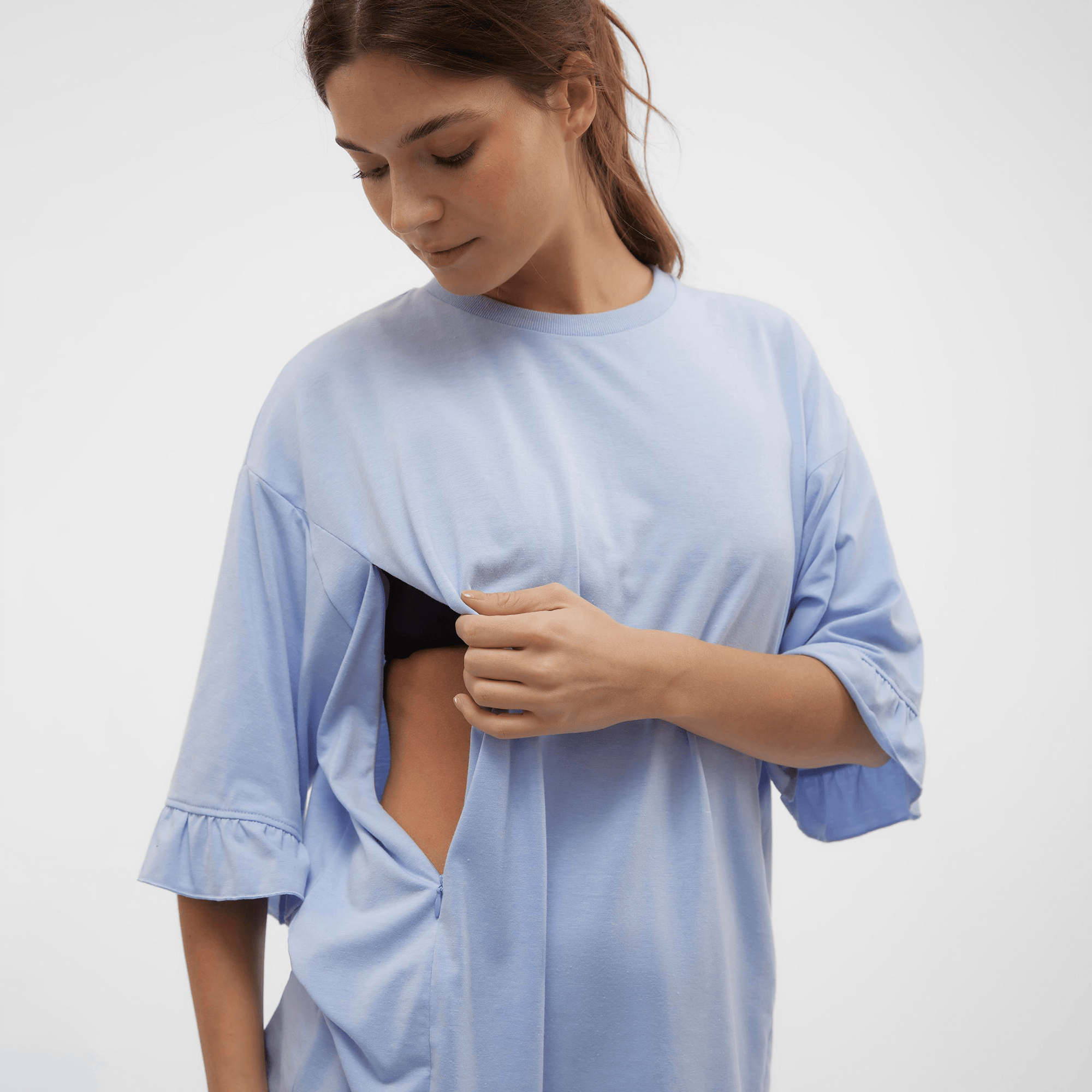 Umstandsoberteile, Mamalicious, Blau – Produktansicht