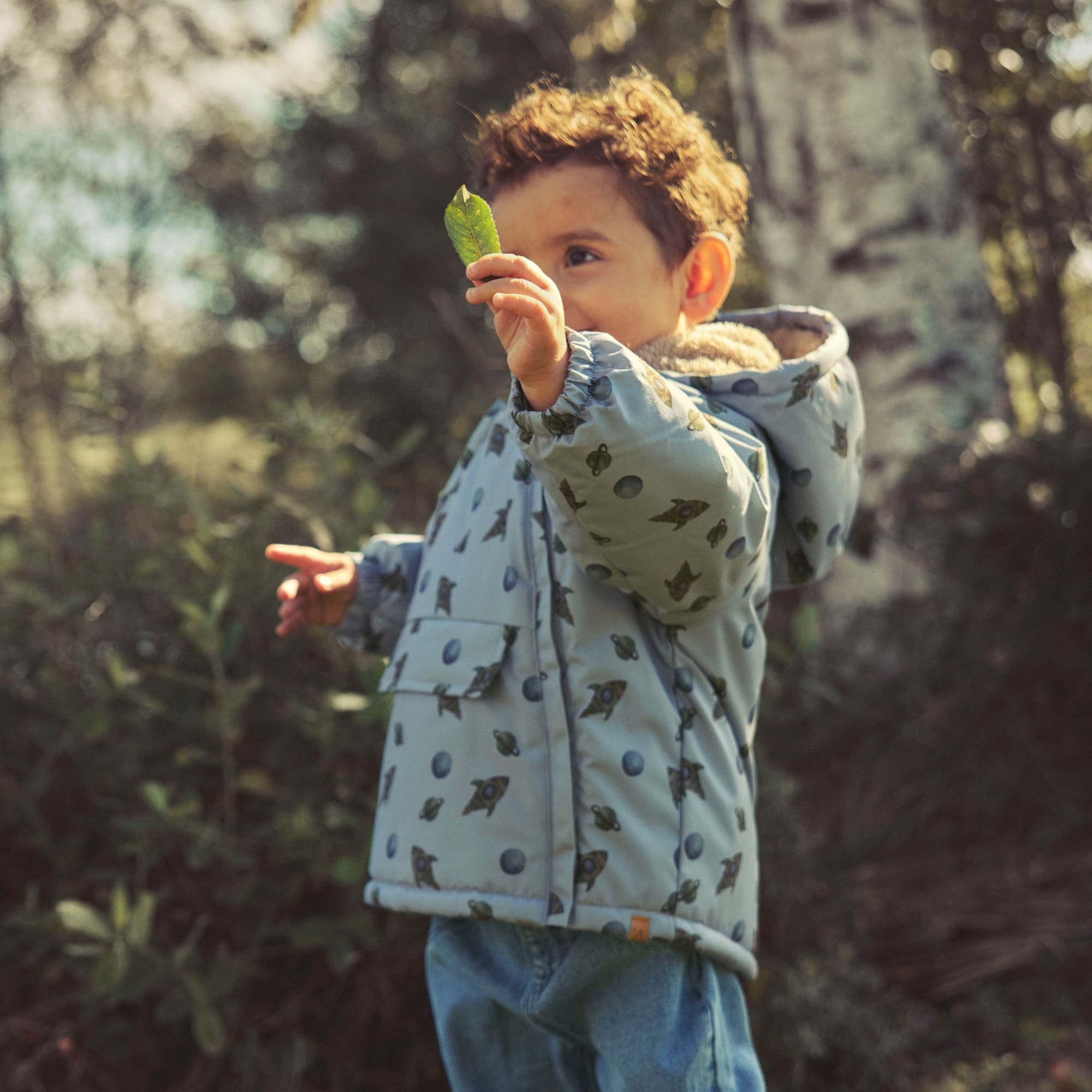 Winterjacken, Lil' Atelier, Grau – Produktansicht