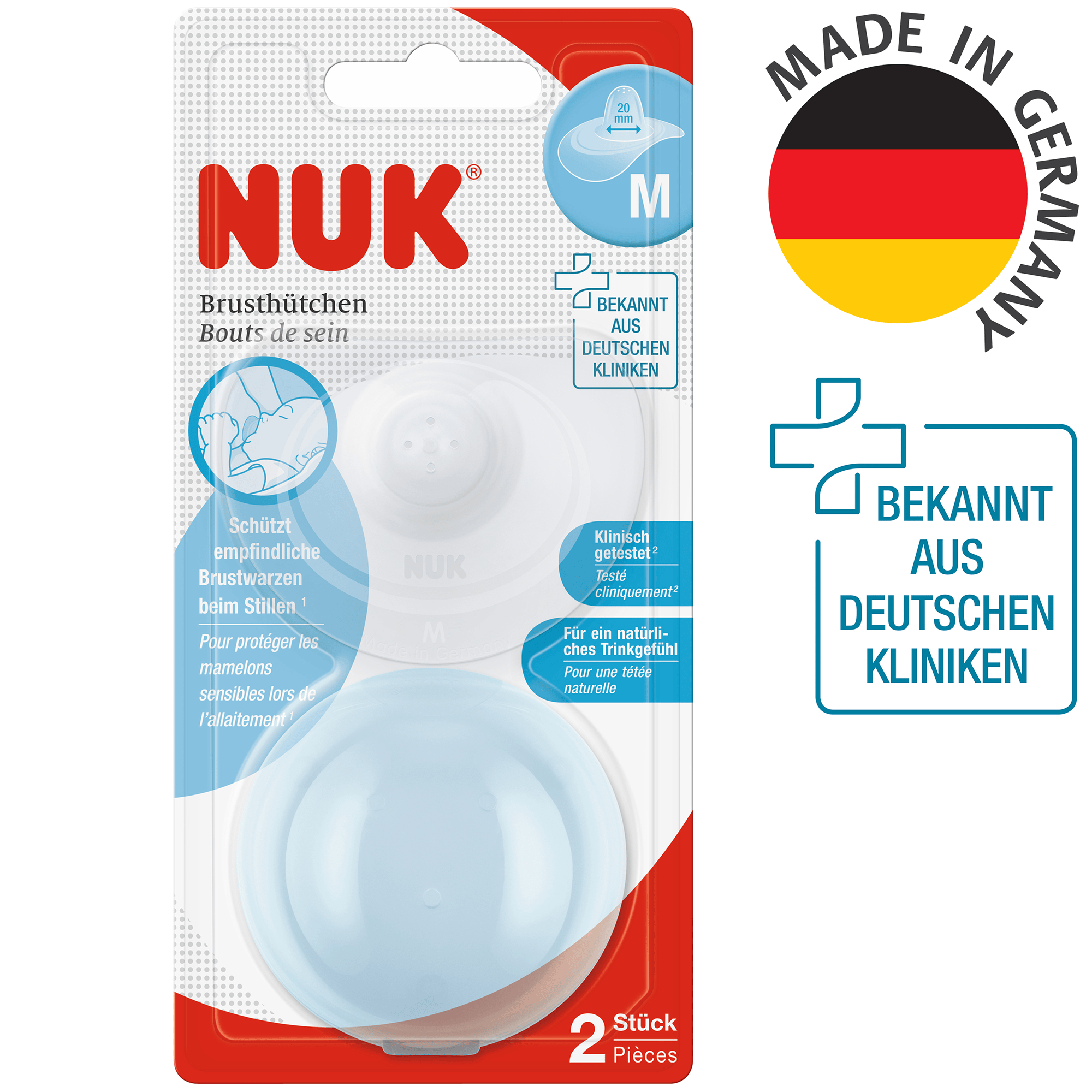 Stillhütchen, NUK, Transparent – Produktansicht