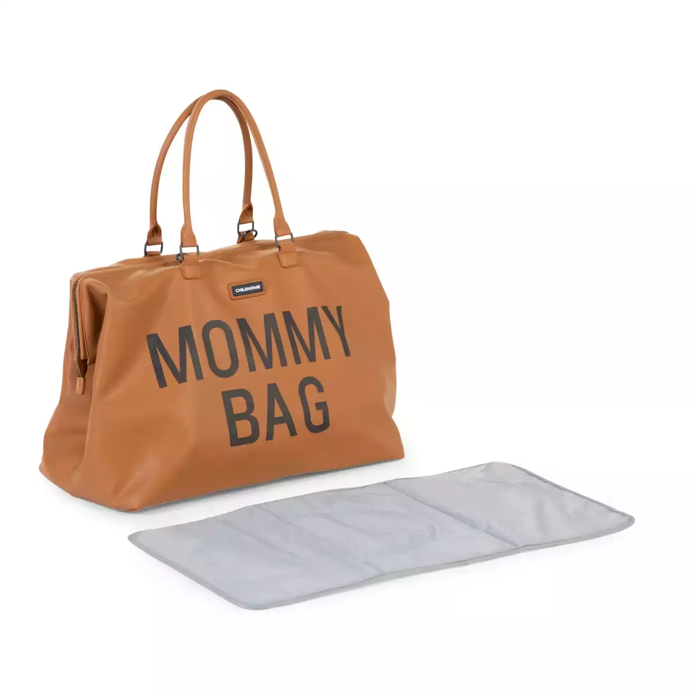 Mommy Bag Wickeltasche Leatherlook CHILDHOME Braun Braun 2000580605020 1