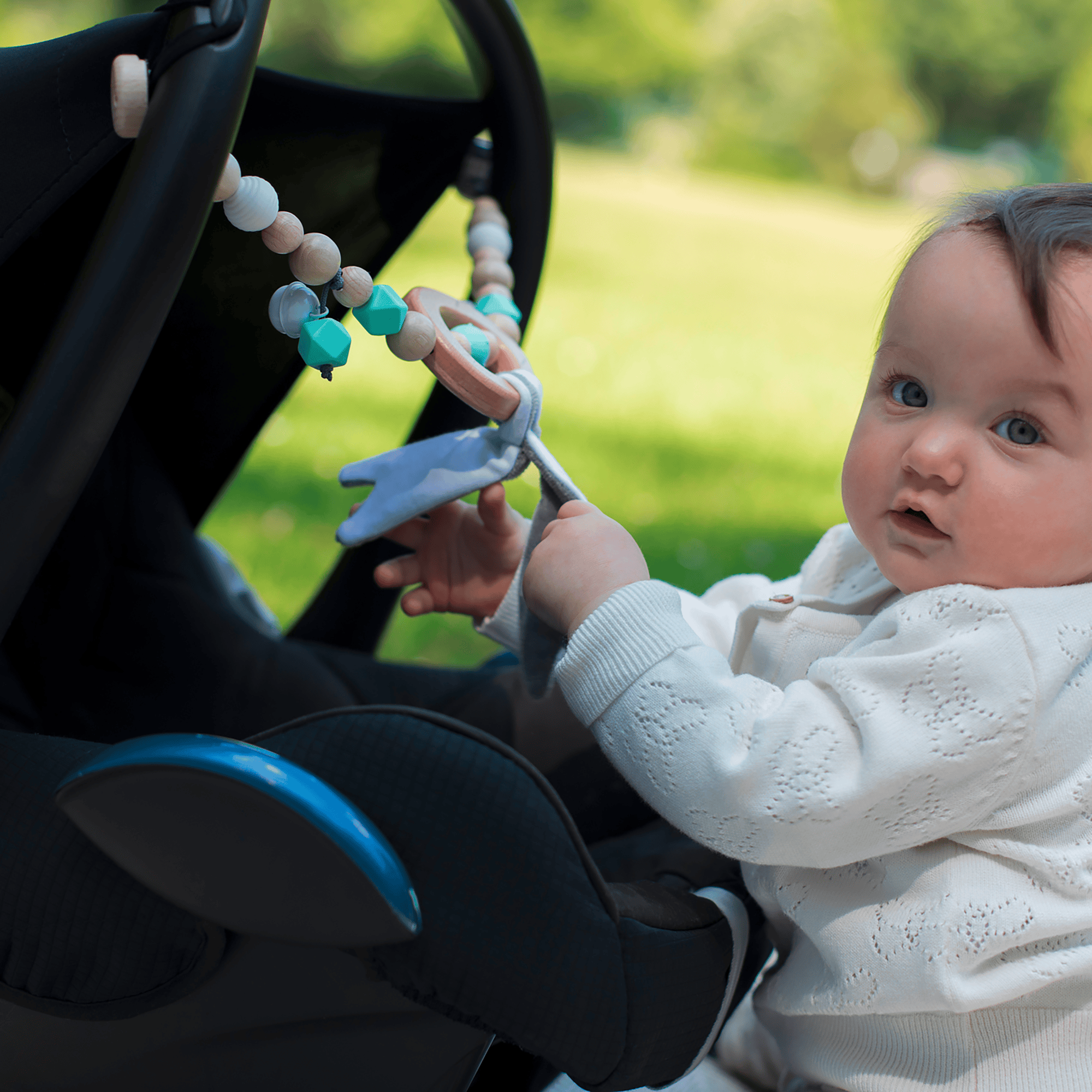 Kinderwagenketten, Eichhorn, Braun – Produktansicht