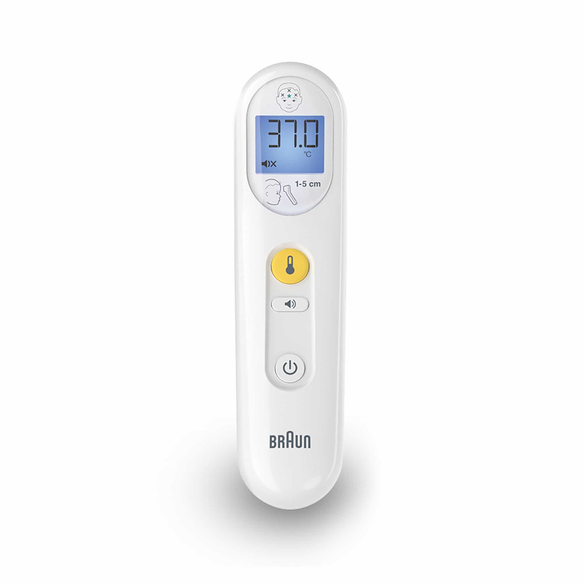 Fieberthermometer, BRAUN, Weiß – Besonderheit: zeigt die Temperatur in nur 2 Sekunden an