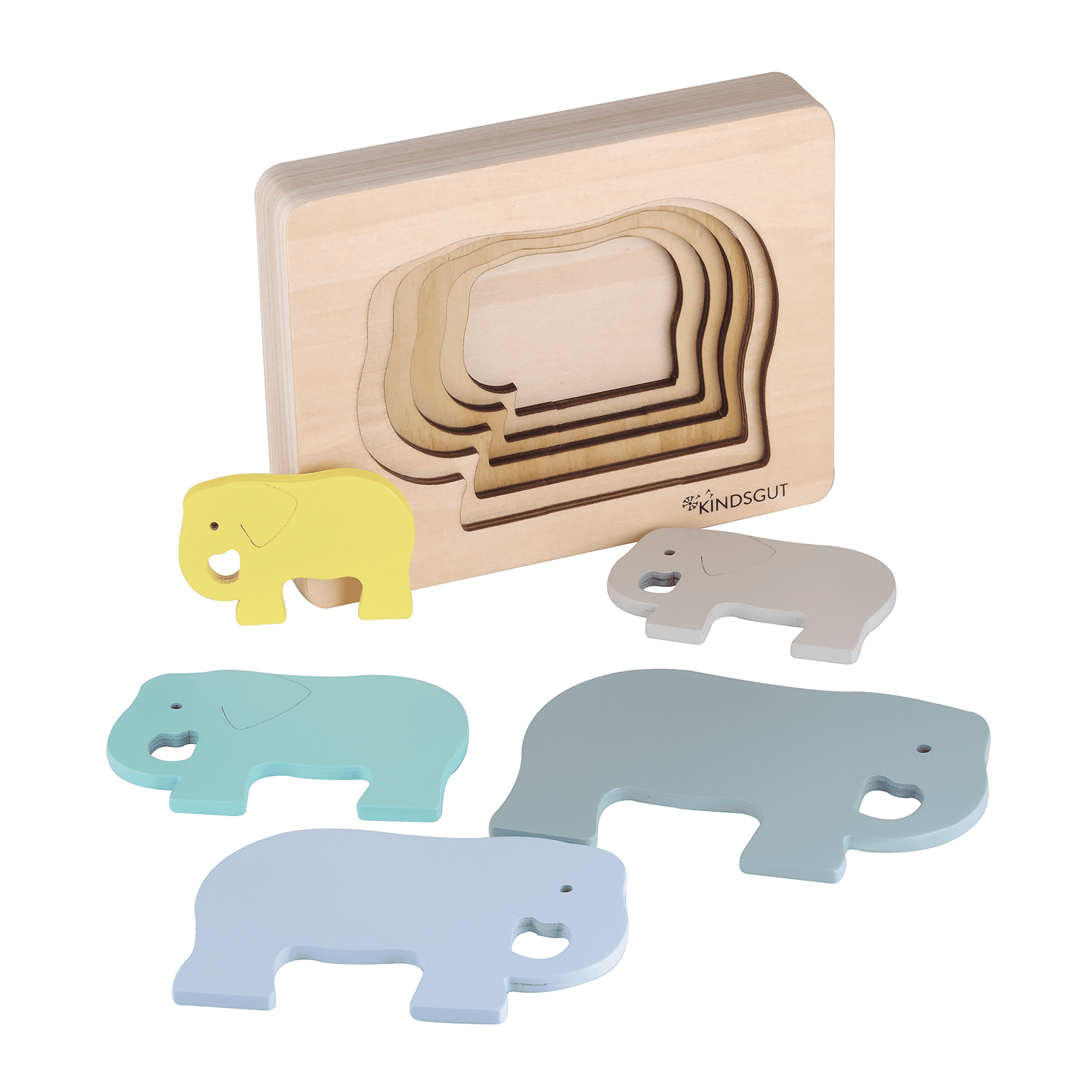 Tier-Puzzle Elefant KINDSGUT Mehrfarbig 2000584263608 1