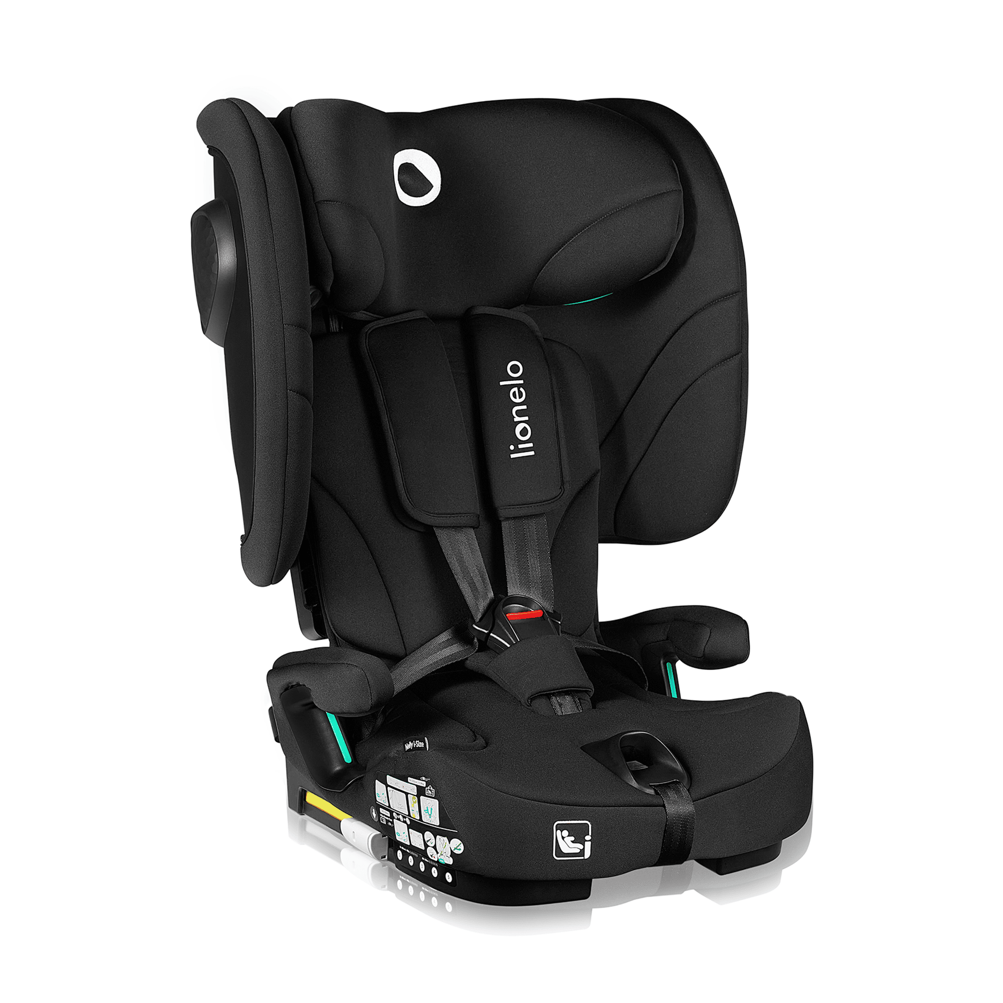 Kindersitze 9-36 kg, Gruppe 1/2/3, lionelo, Schwarz – Besonderheit: Befestigung mit ISOFIX und Top Tether