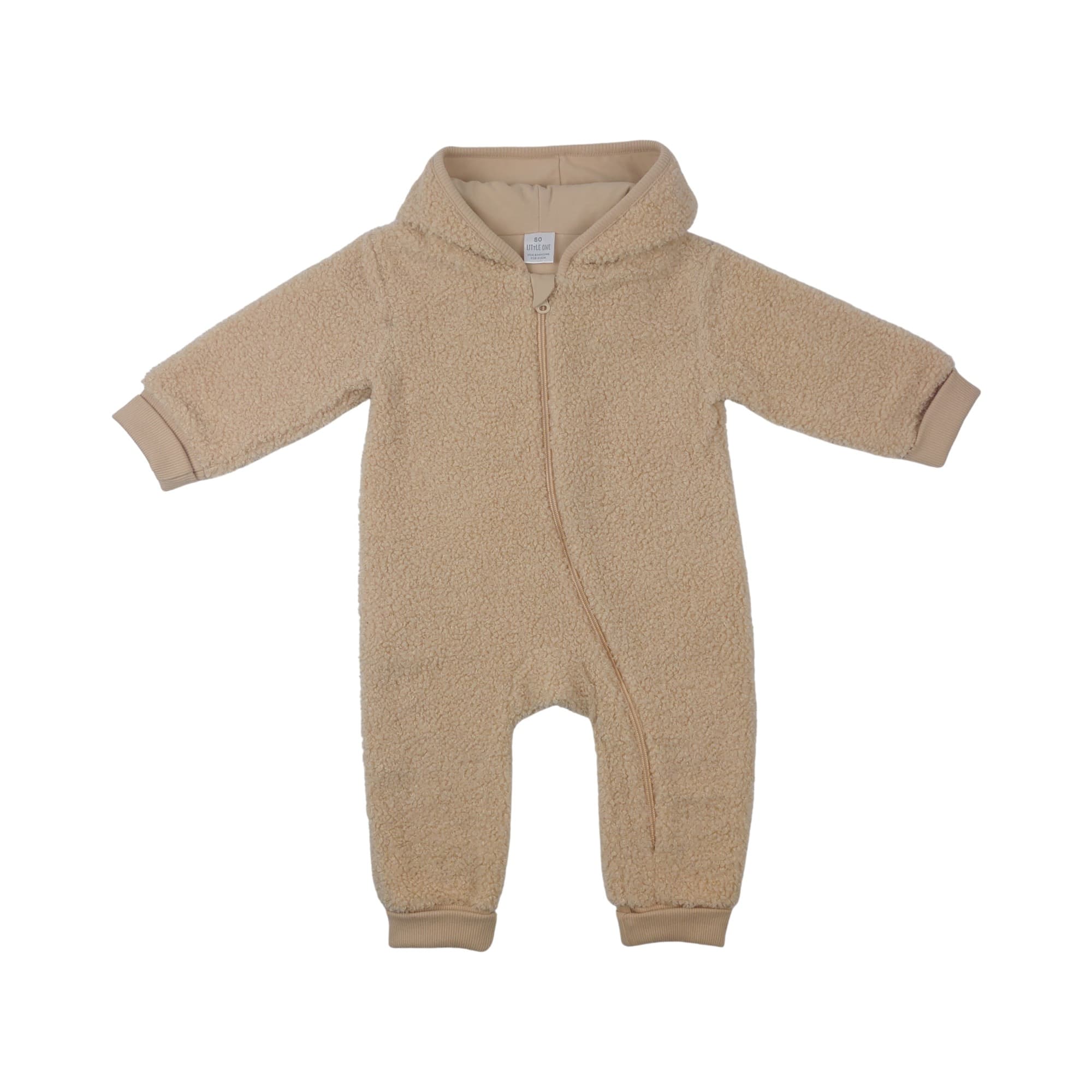 Overalls, LITTLE ONE, Beige – Besonderheit: mit Kapuze für zusätzlichen Schutz und Wärme