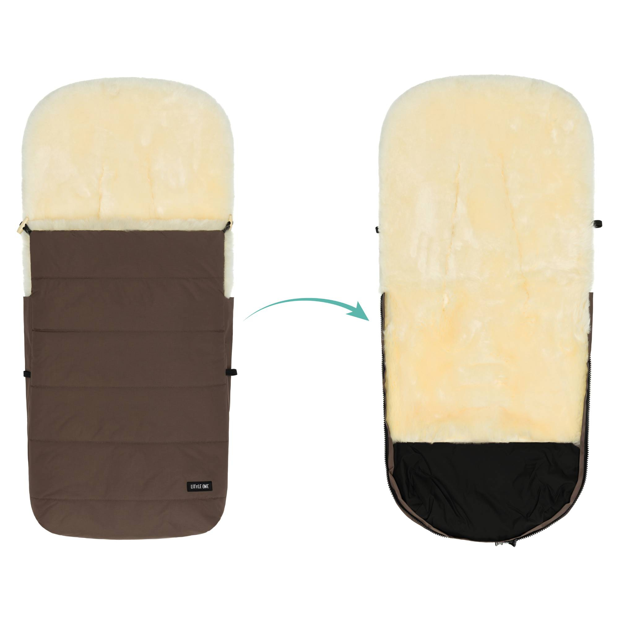 Fußsäcke & Decken, LITTLE ONE, Braun – Produktansicht