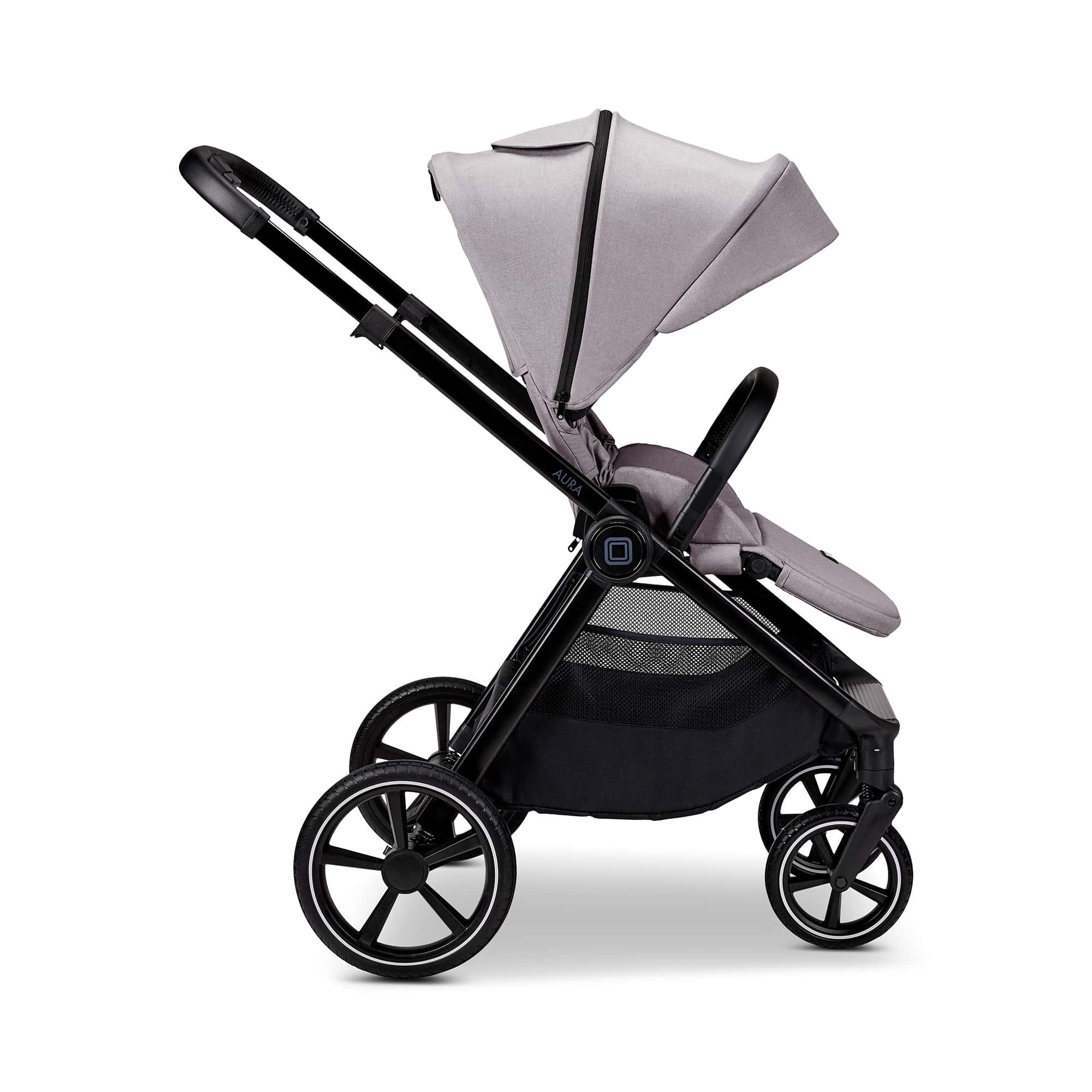 Kombi-Kinderwagen, MOON, Grau – Produktansicht