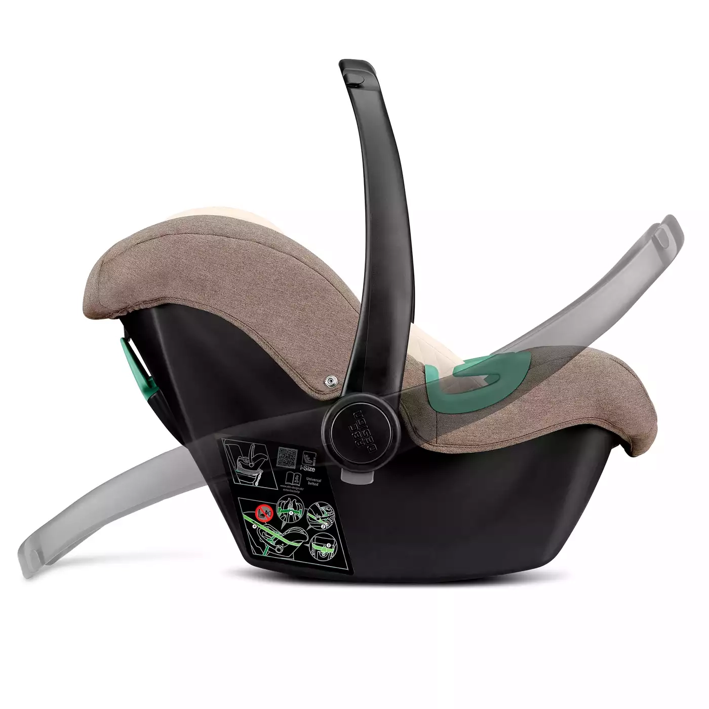 Babyschalen 0-13 kg, Gruppe 0+, ABC DESIGN, Beige – Produktansicht