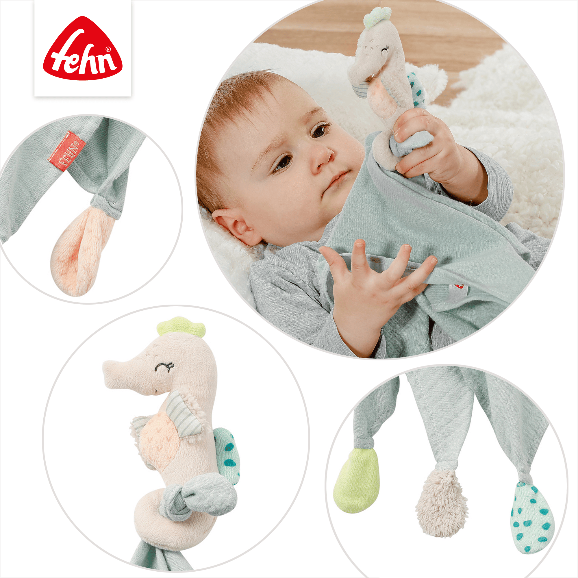 Schmusetücher, fehn, Mehrfarbig – Produktansicht