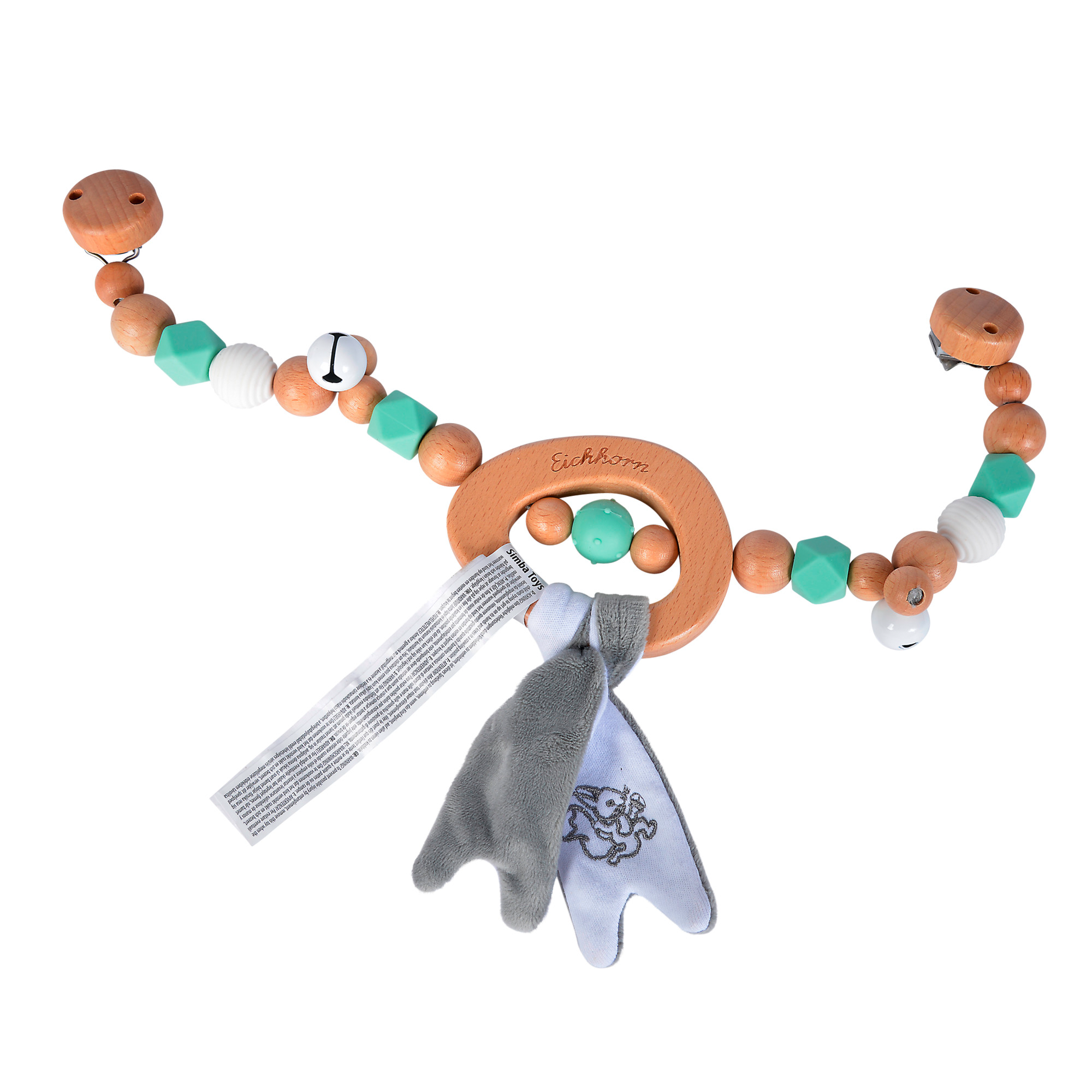 Kinderwagenketten, Eichhorn, Braun – Produktansicht