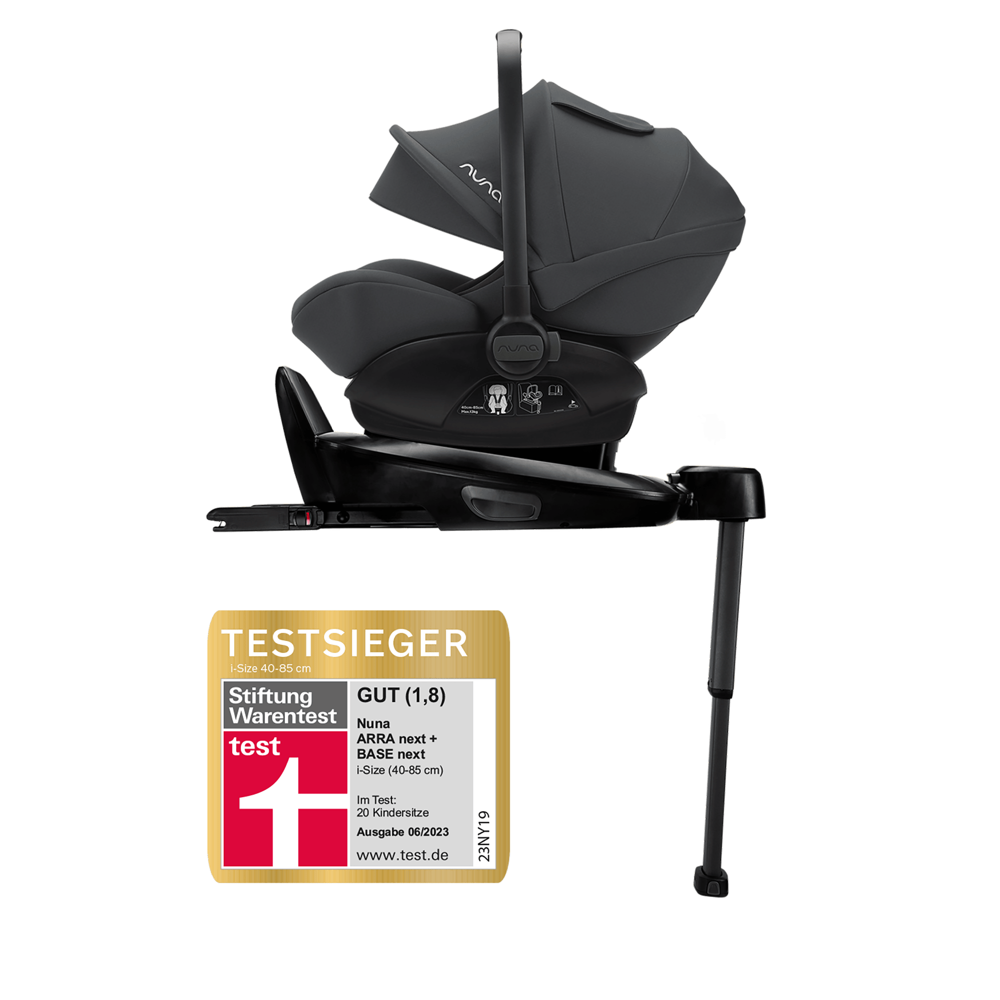 Babyschalen 0-13 kg, Gruppe 0+, nuna – Produktansicht
