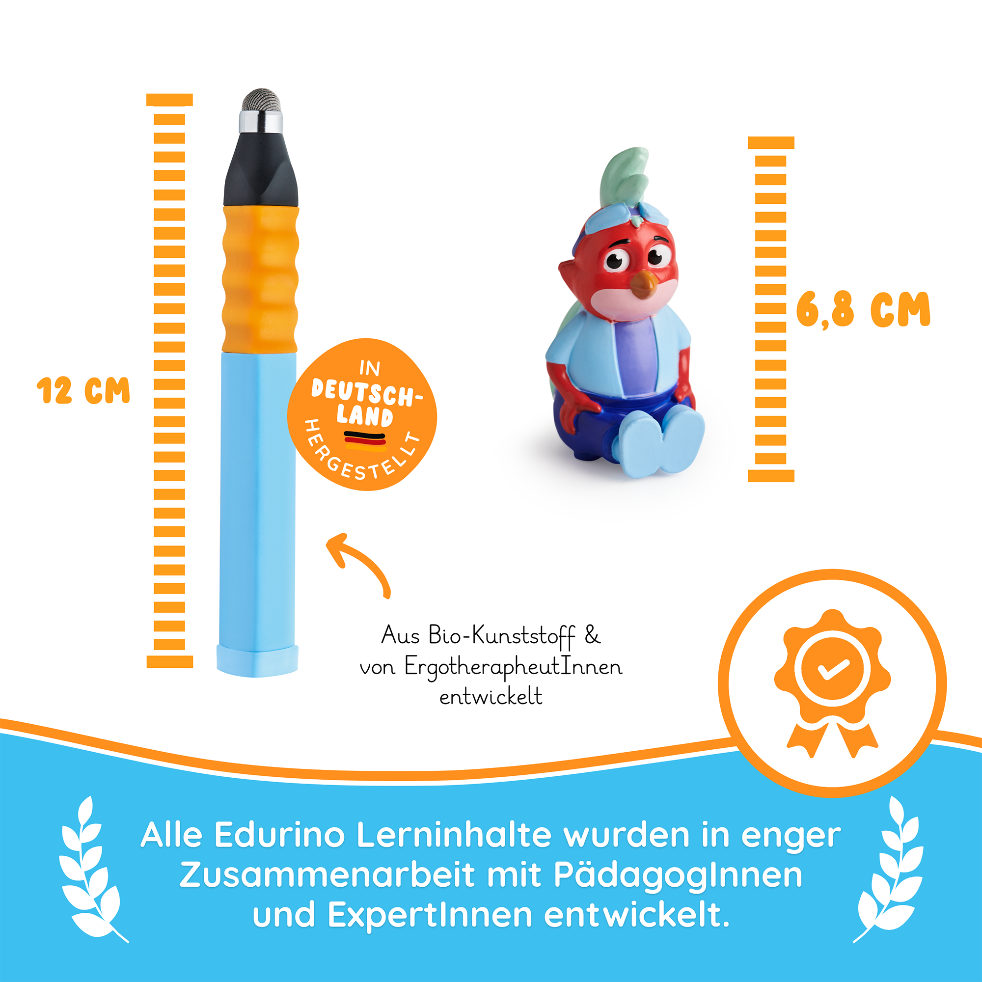 Spielfiguren, EDURINO, Rot – Produktansicht