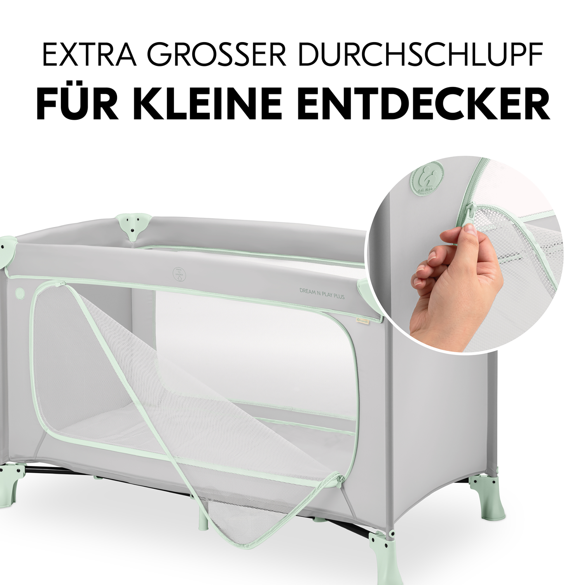 Reisebetten & Zubehör, hauck, Grün – Produktansicht