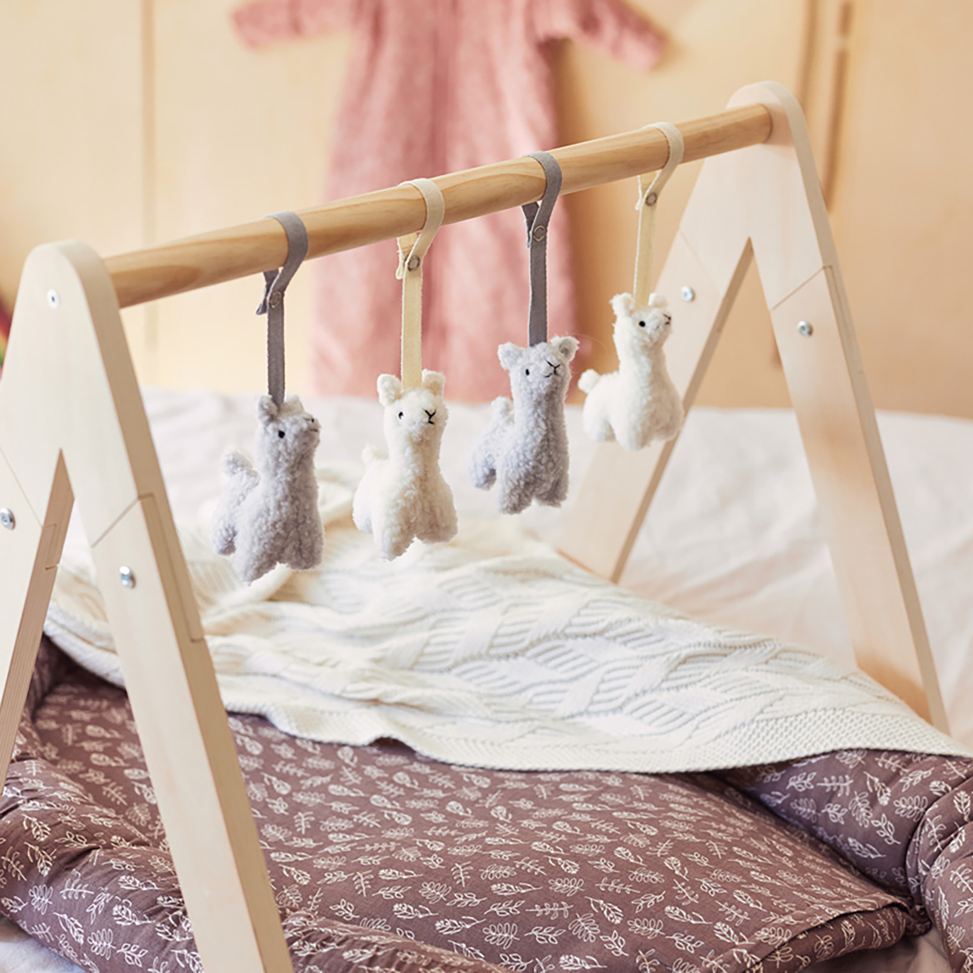 Spielbögen, jollein, Beige – Besonderheit: FSC-zertifiziertes Holz