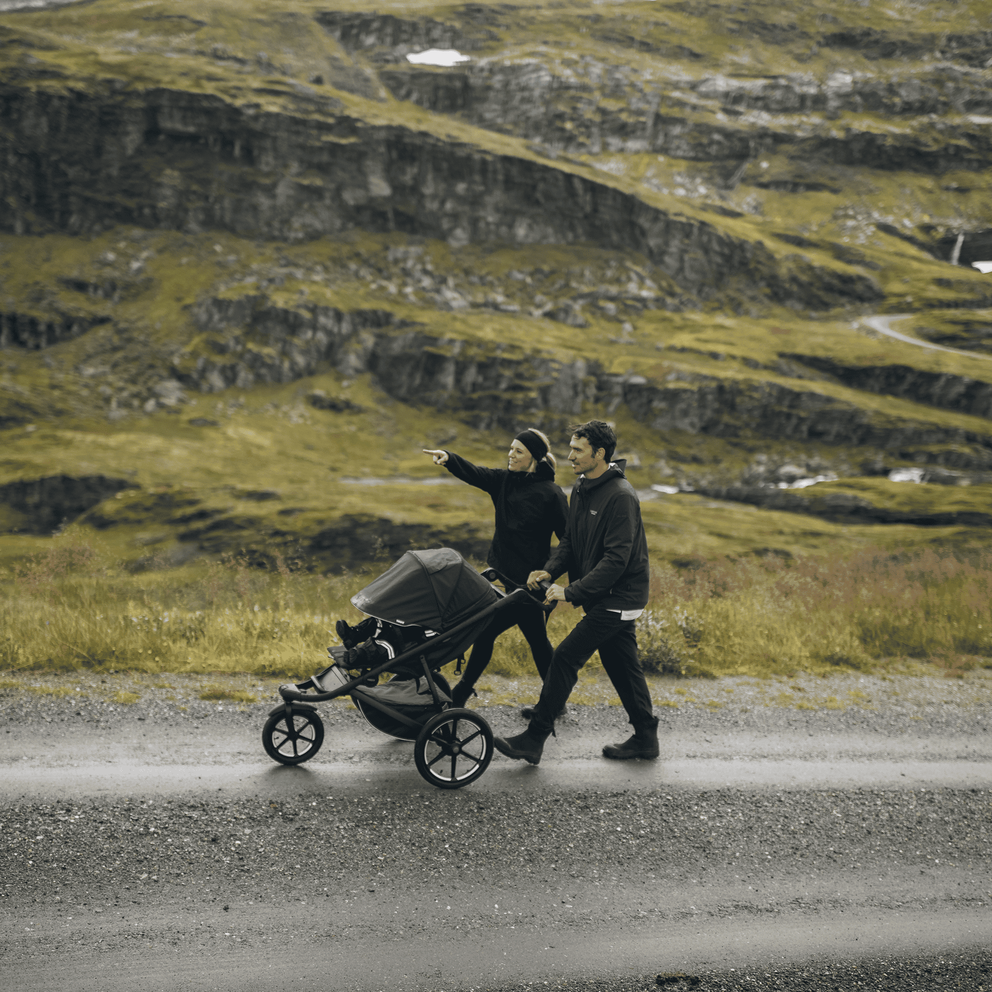 Kinderwagen Komplettsets, THULE, Schwarz – Produktansicht