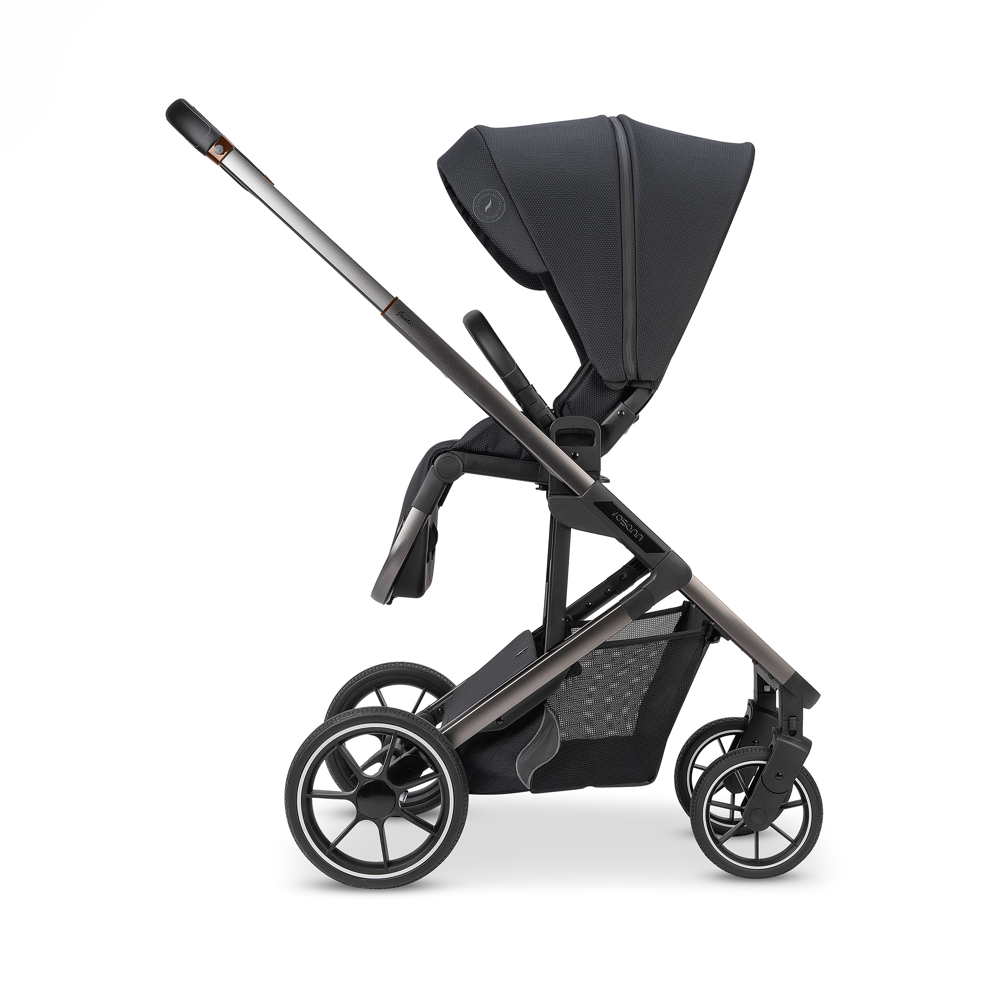 Kombi-Kinderwagen, osann, Schwarz – Produktansicht