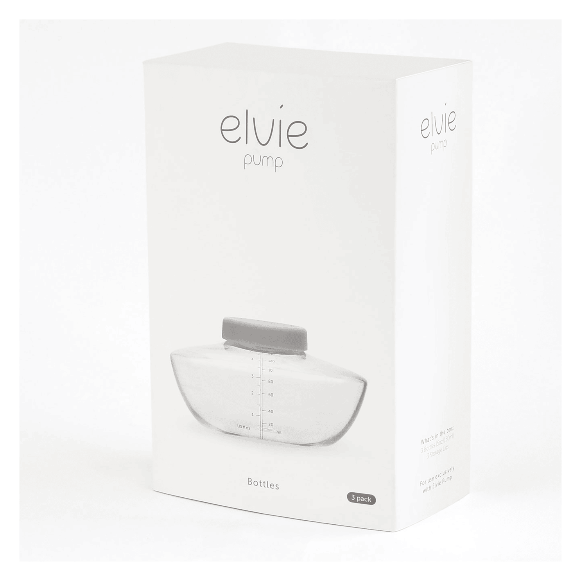 Milchpumpen, elvie, Weiß – Produktansicht